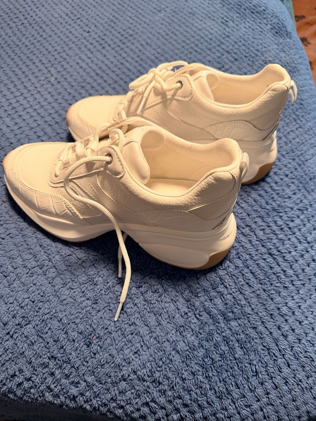 Michael Kors Olympia Trainer White Leather Sneakers 3