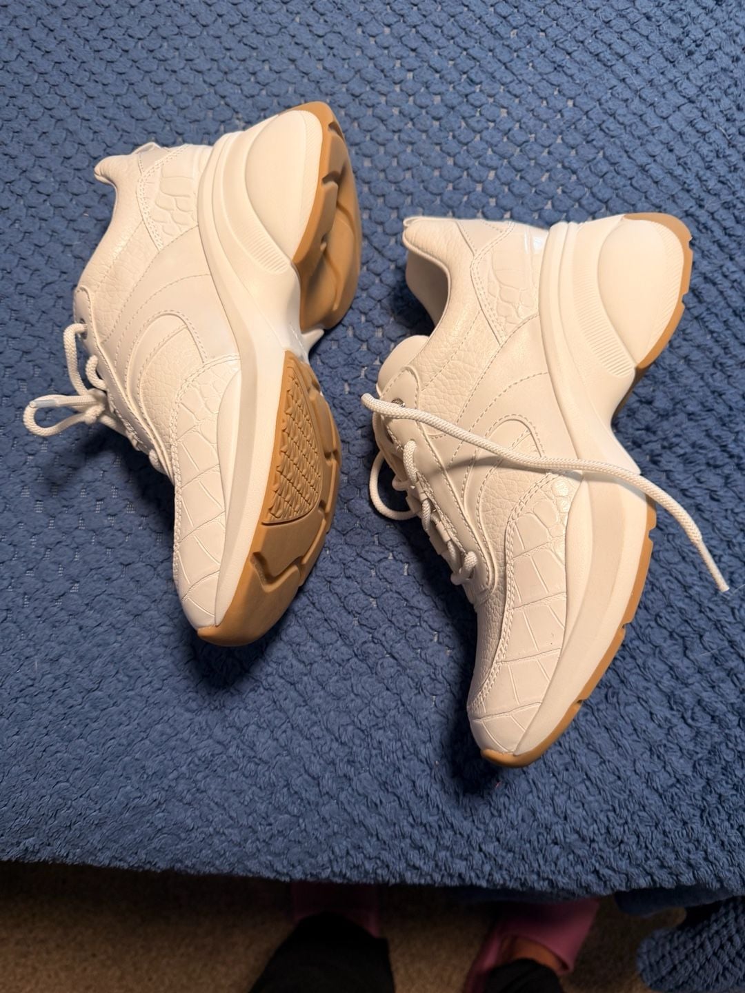 Michael Kors Olympia Trainer White Leather Sneakers 4