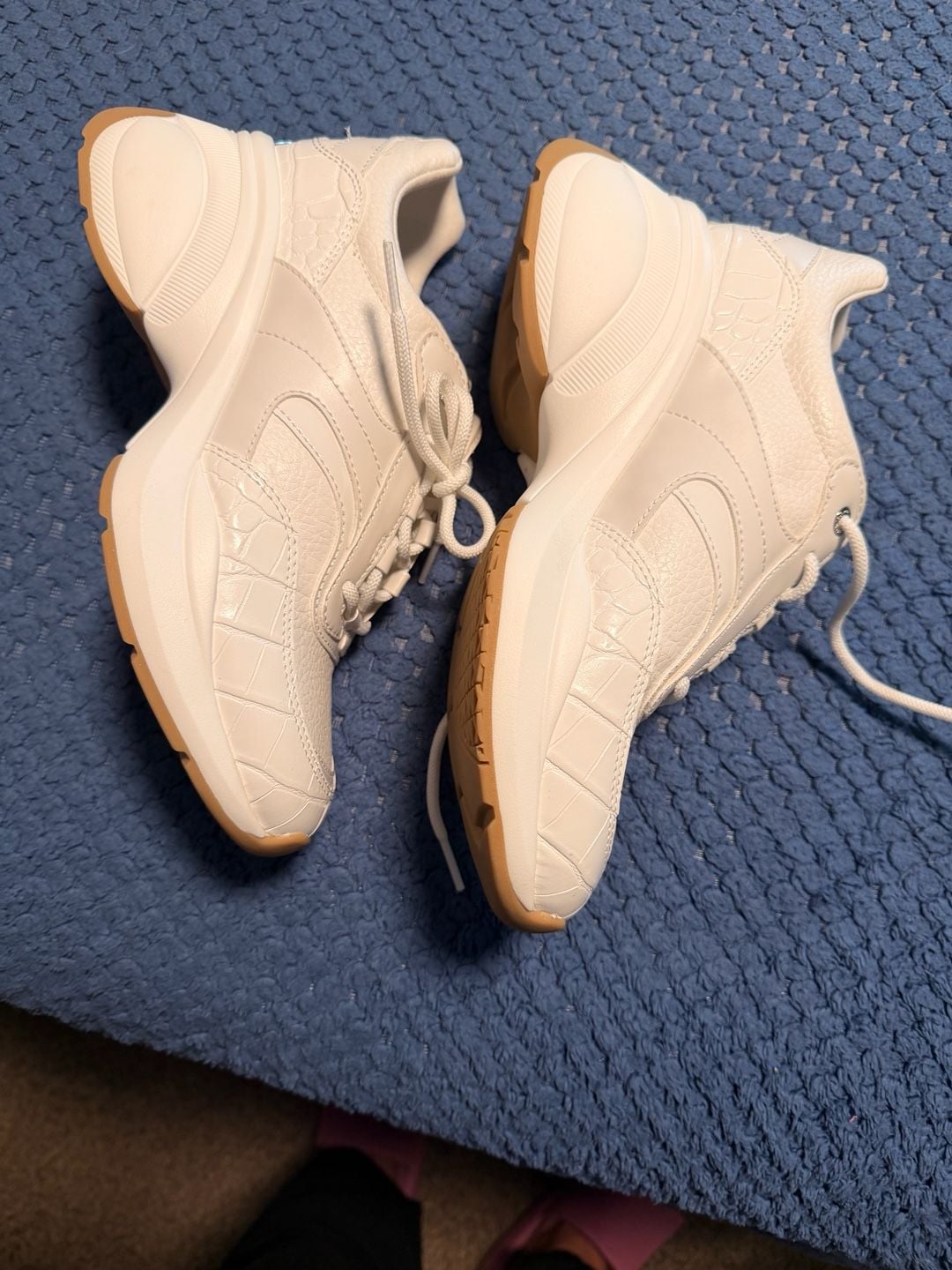 Michael Kors Olympia Trainer White Leather Sneakers 6