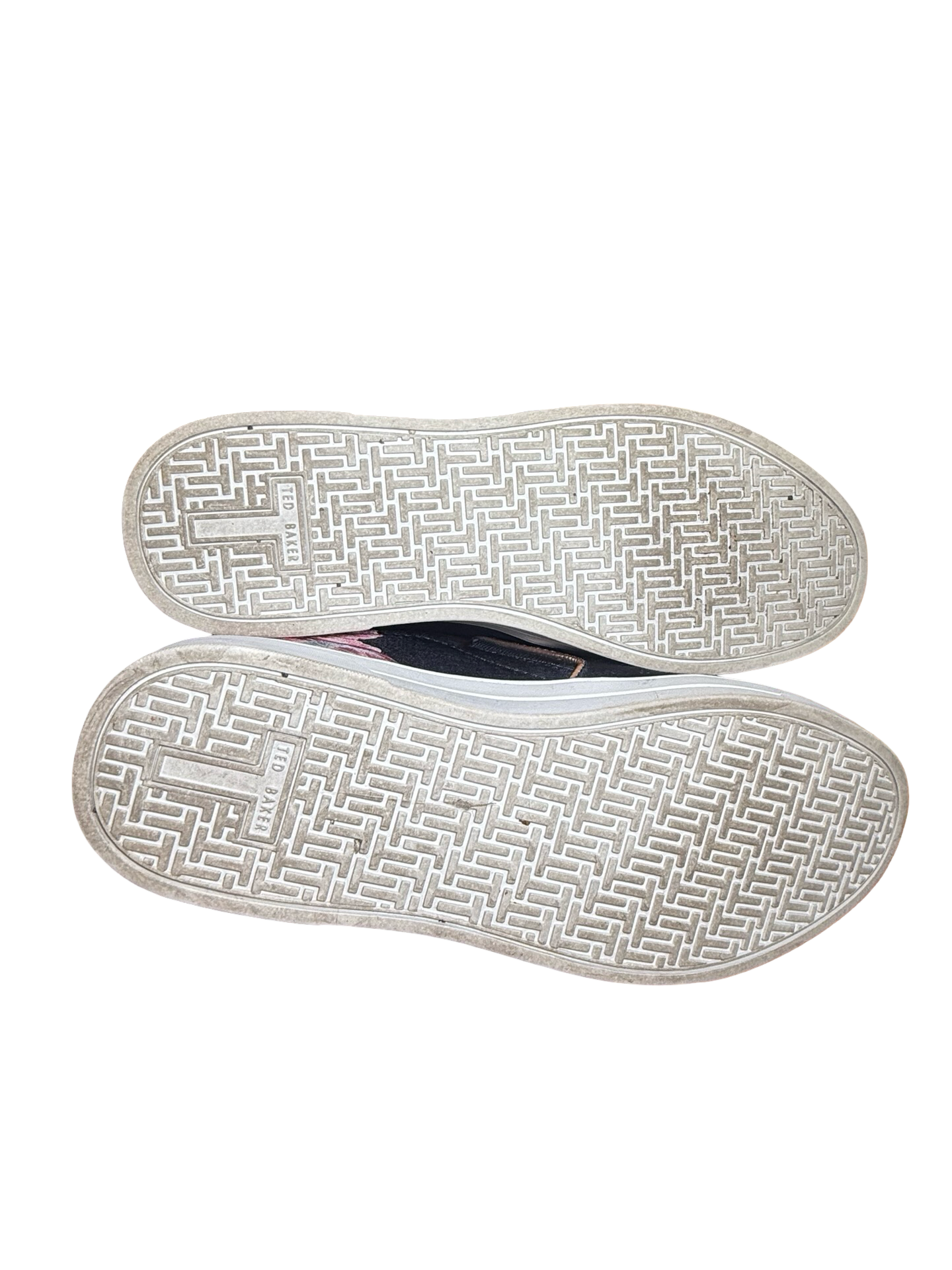 Ted Baker Slip-On Sneakers Floral Black Pink 5