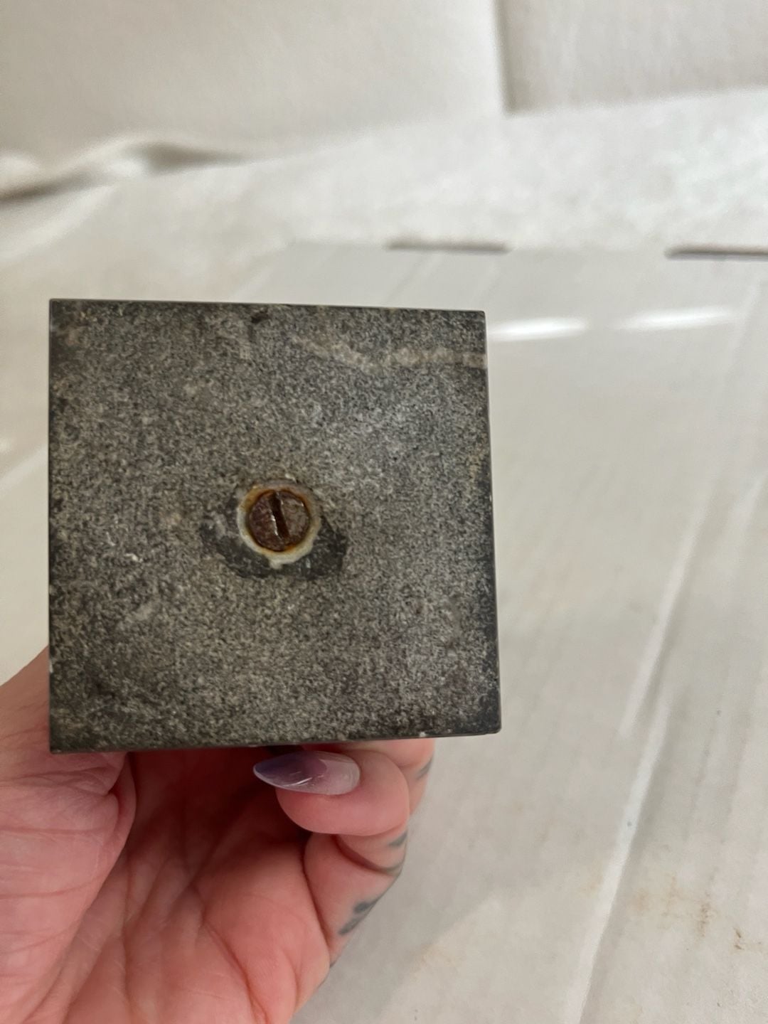 Vintage Brass Antwerpen Water Carrier Figurine on Marble Base 6
