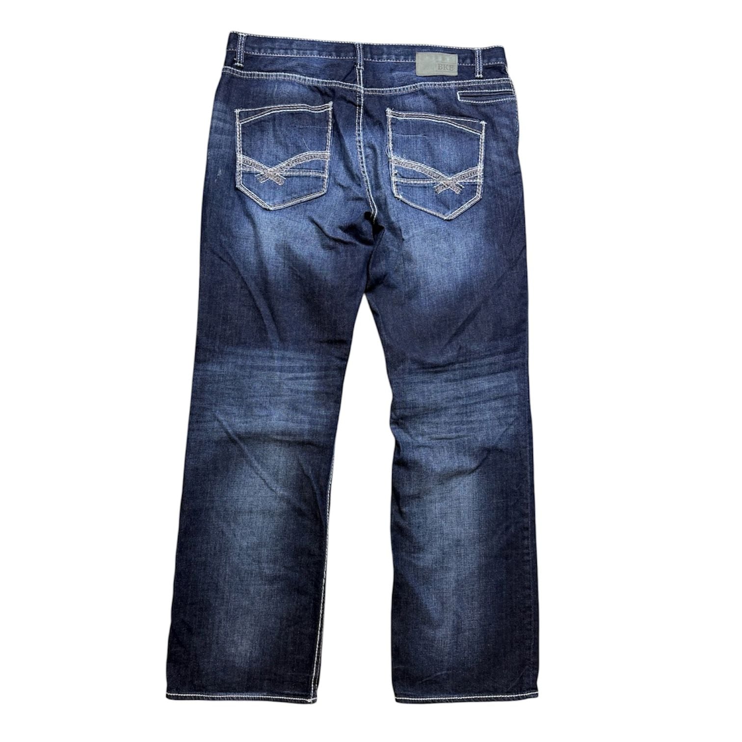 BKE Tyler Relaxed Straight Denim Jeans 40x35 Blue 3