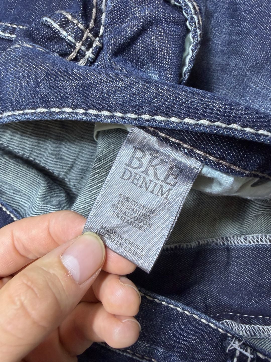 BKE Tyler Relaxed Straight Denim Jeans 40x35 Blue 5