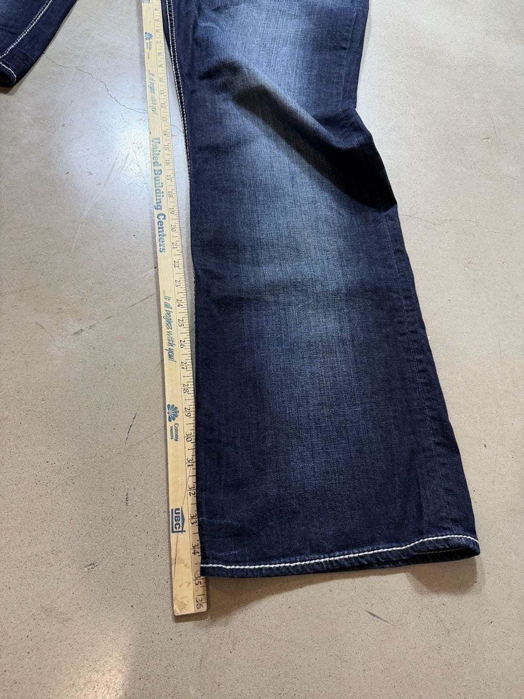 BKE Tyler Relaxed Straight Denim Jeans 40x35 Blue 7