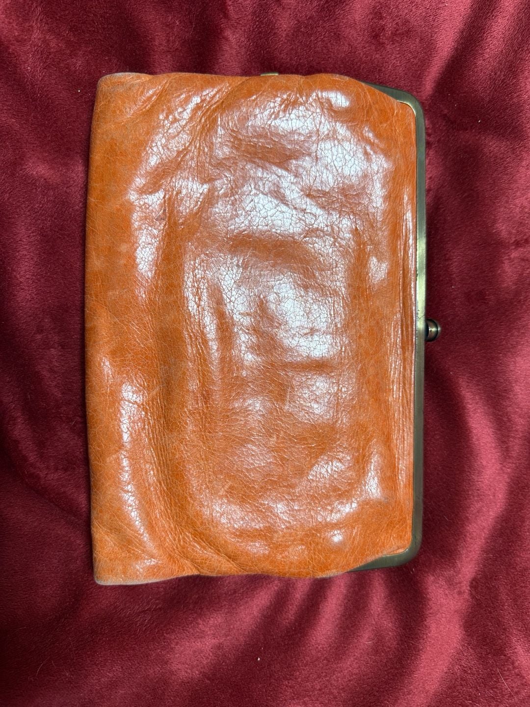 HOBO The Original Lauren Orange Clutch Wallet 3