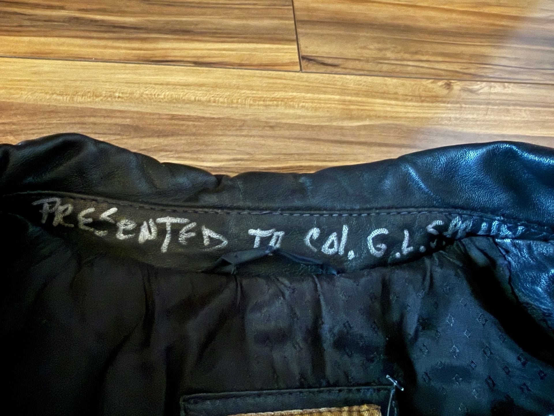 Phase 2 Vintage 101st Airborne Leather Jacket Black 4