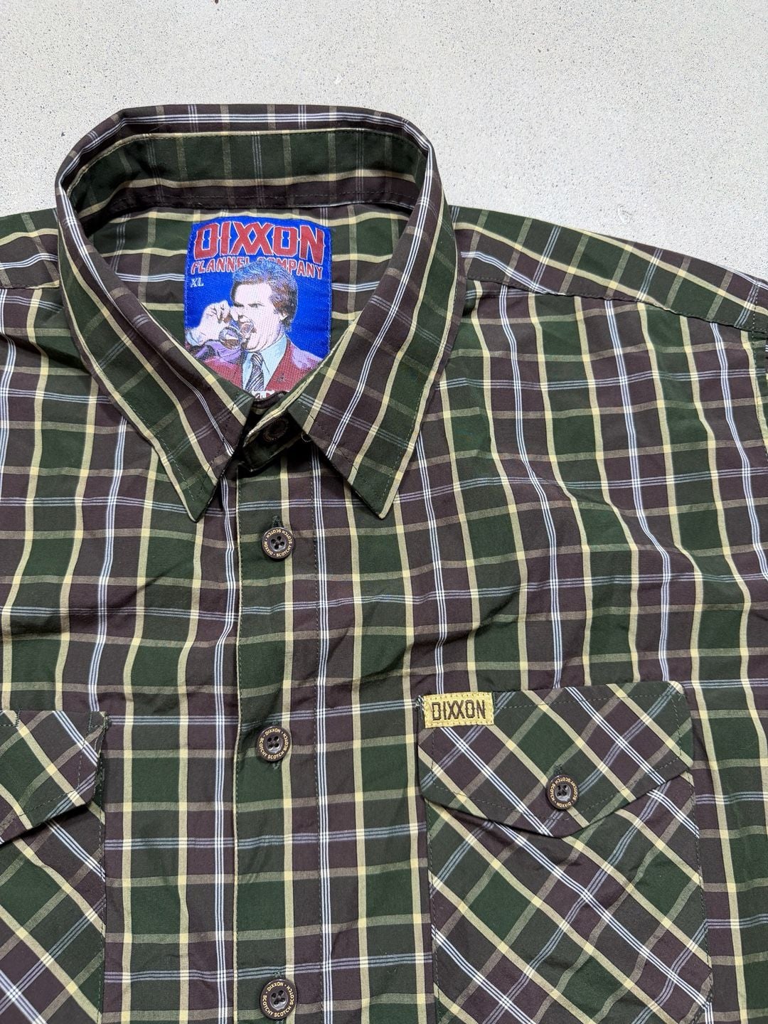 Dixxon Flannel Company Button Up Shirt Size XL anchorman scotch 4