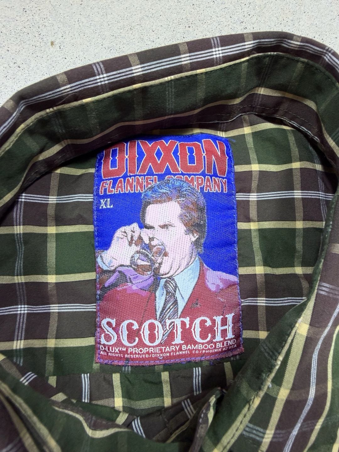 Dixxon Flannel Company Button Up Shirt Size XL anchorman scotch 5