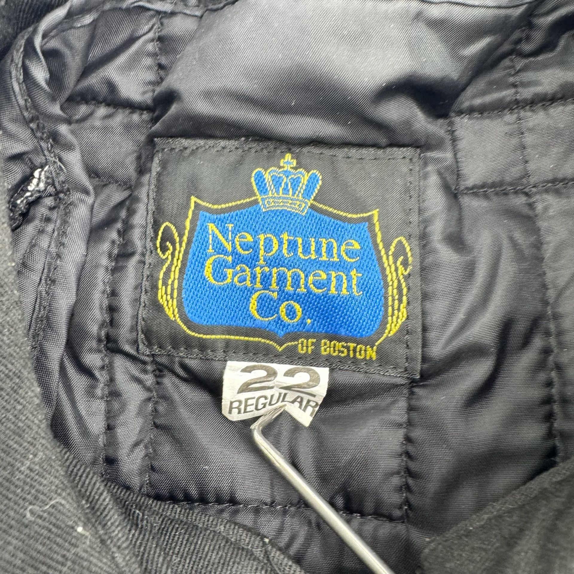 Vintage Neptune Garment Co. Eisenhower Jacket Size 22 Regular Black 3