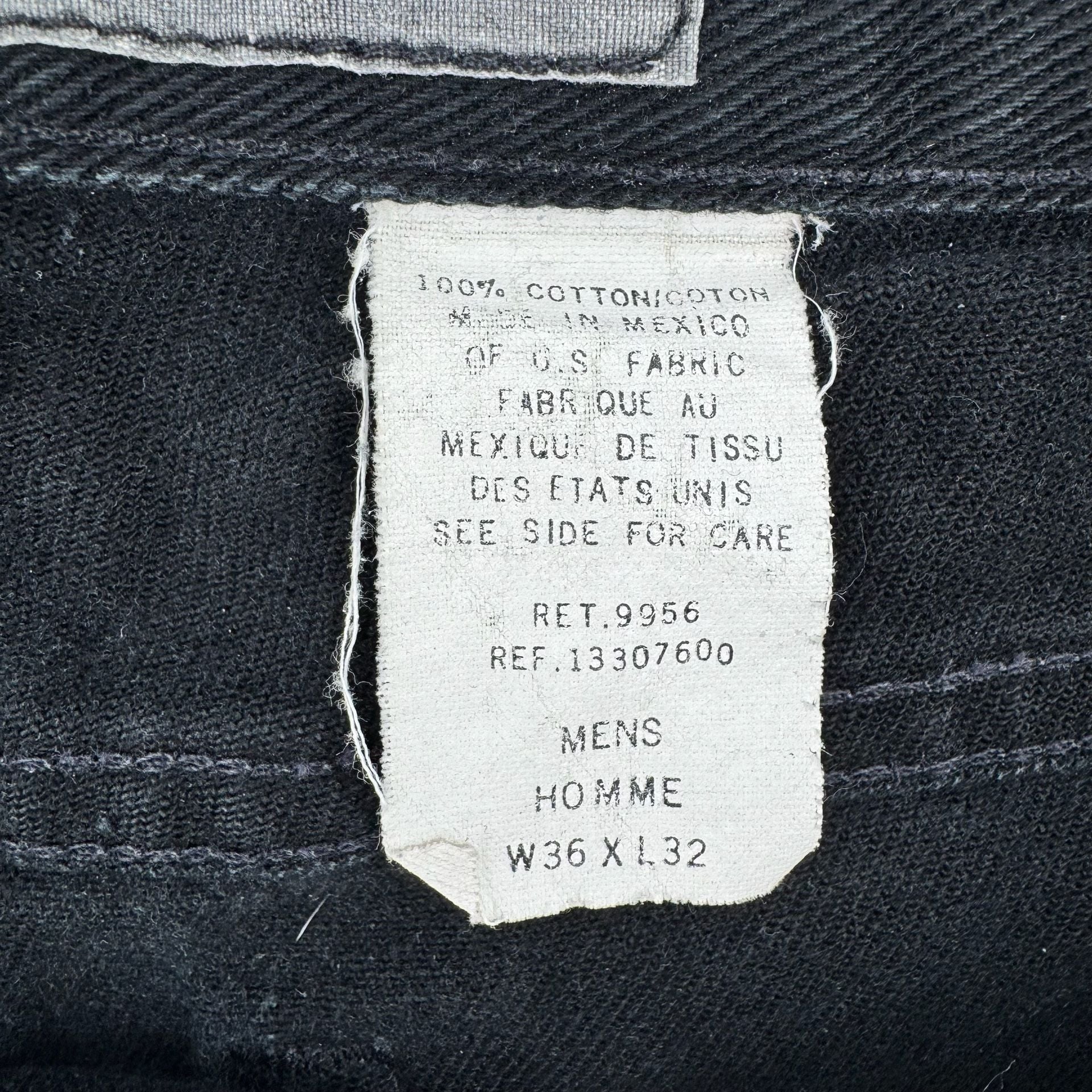 Eddie Bauer Relaxed Fit Jeans 36x32 Black Denim Painter Style Distressed 4