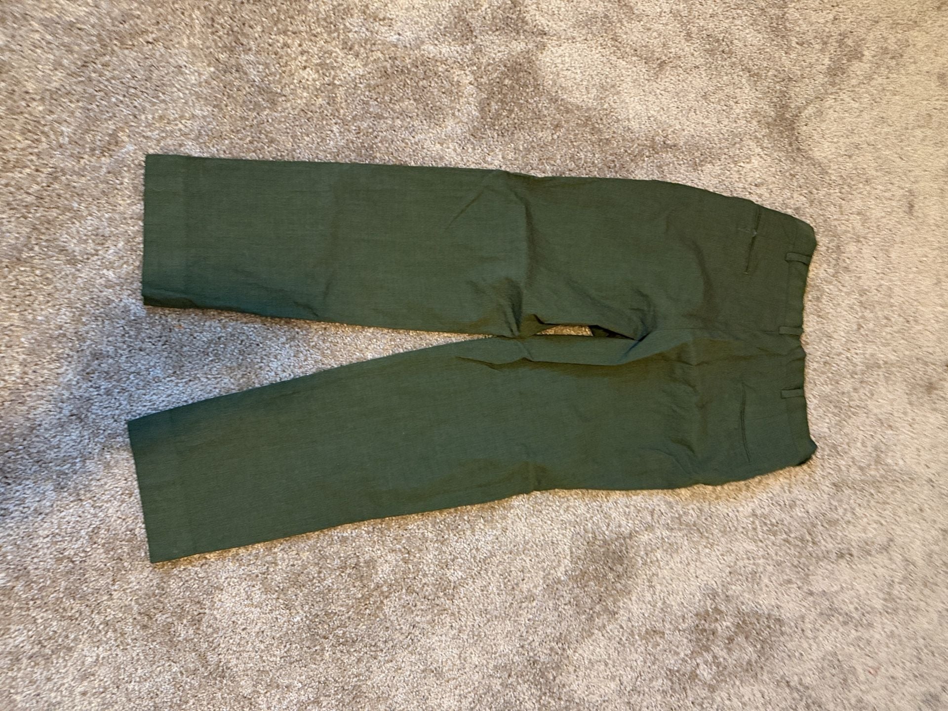 Andhurst Vintage Straight Leg Pants Olive Green 5