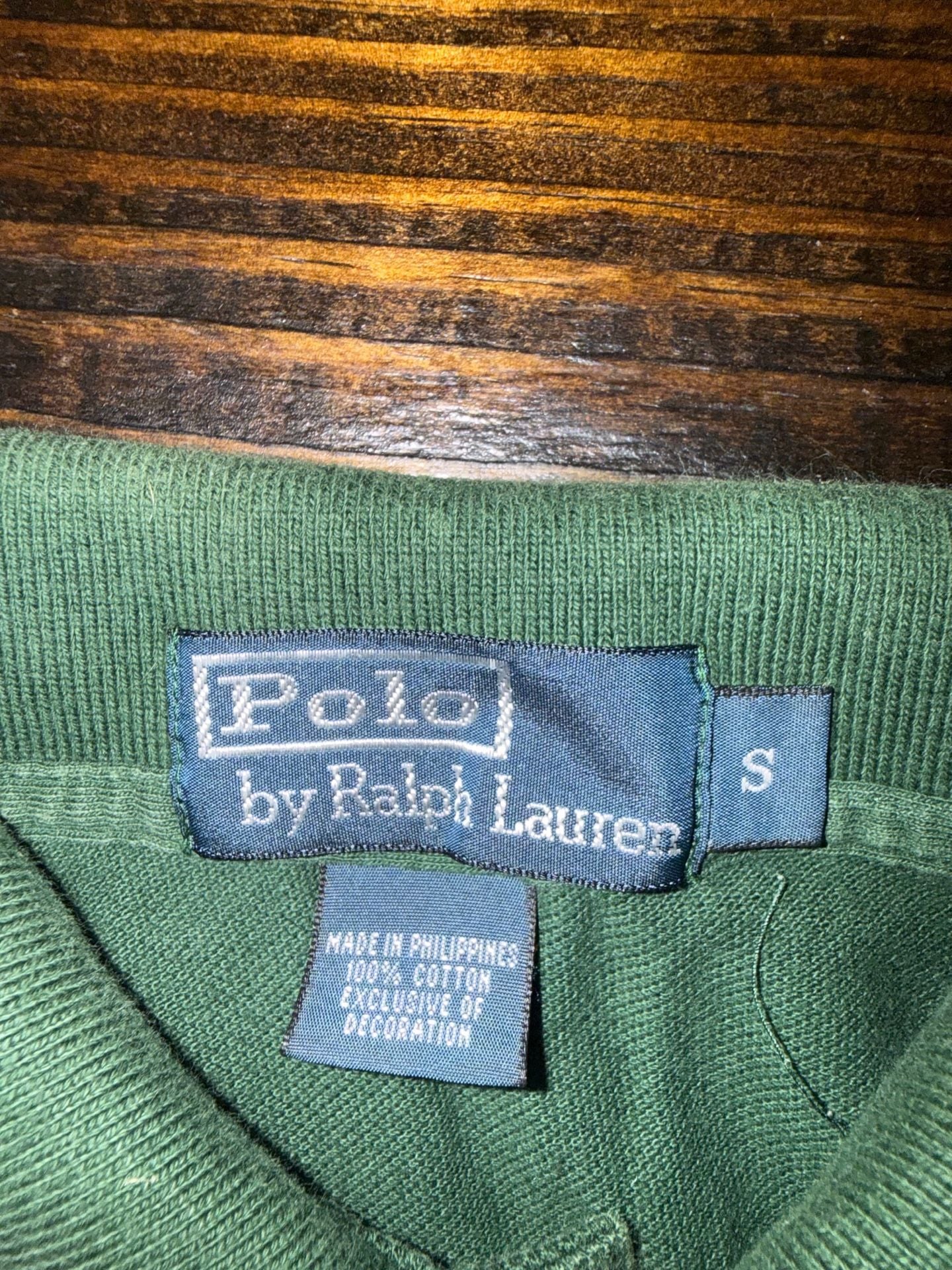 Men’s Polo By Ralph Lauren Polo Shirt Size S Hunter Green Cotton Short Sleeve 4