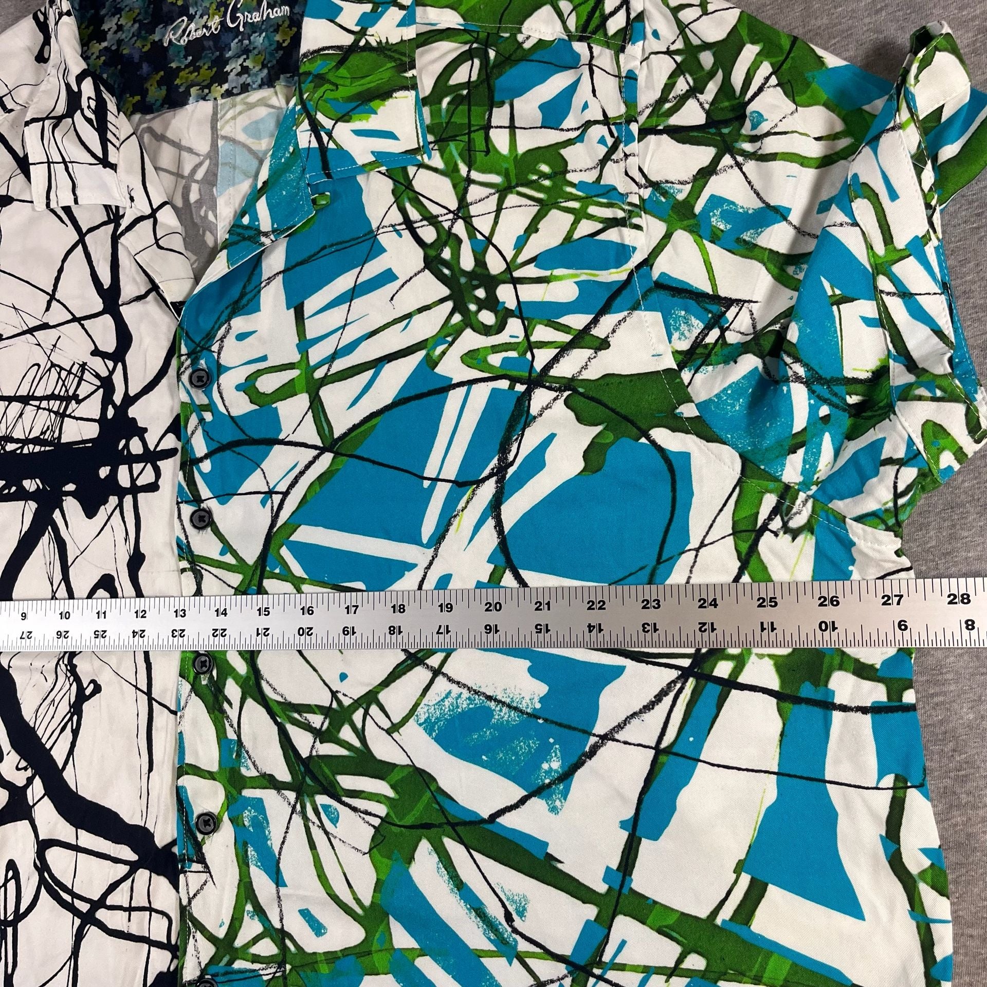 Robert Graham Vibrant Abstract Splatter Print Button-Down Shirt Men’s 3XL 3