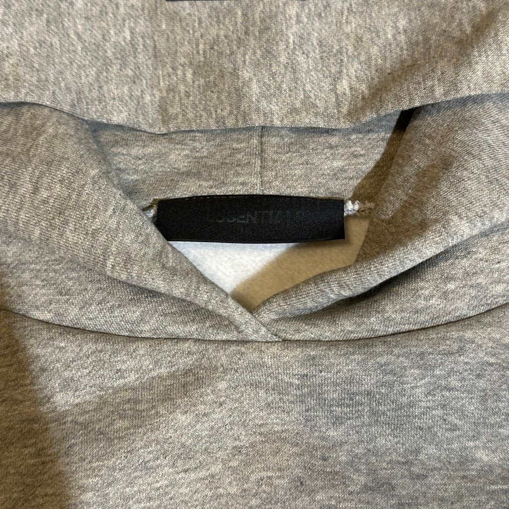 Essentials Fear of God Grey Pullover Hoodie Size S 5
