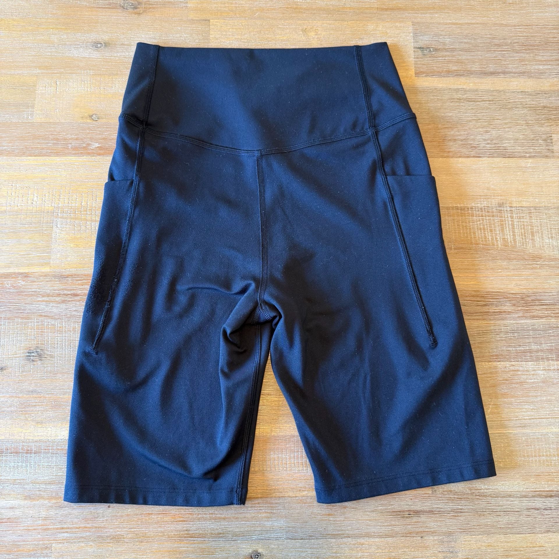 The North Face Active Bike Shorts Black High Rise Pockets Hiking Women Size M 3