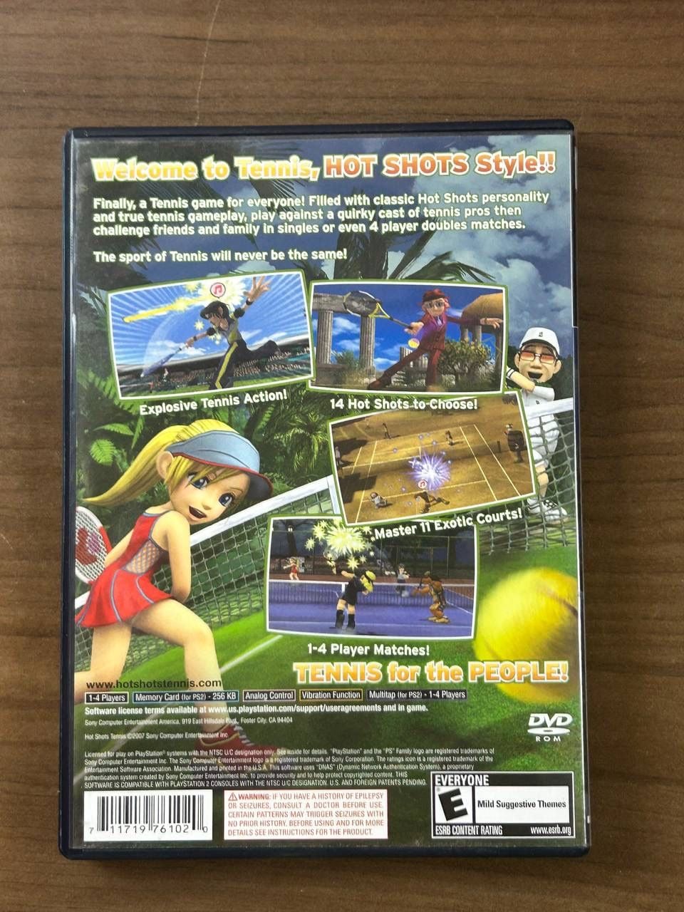 Hot Shots Tennis (Sony PlayStation 2 PS2, 2007) With Manual & Case 3