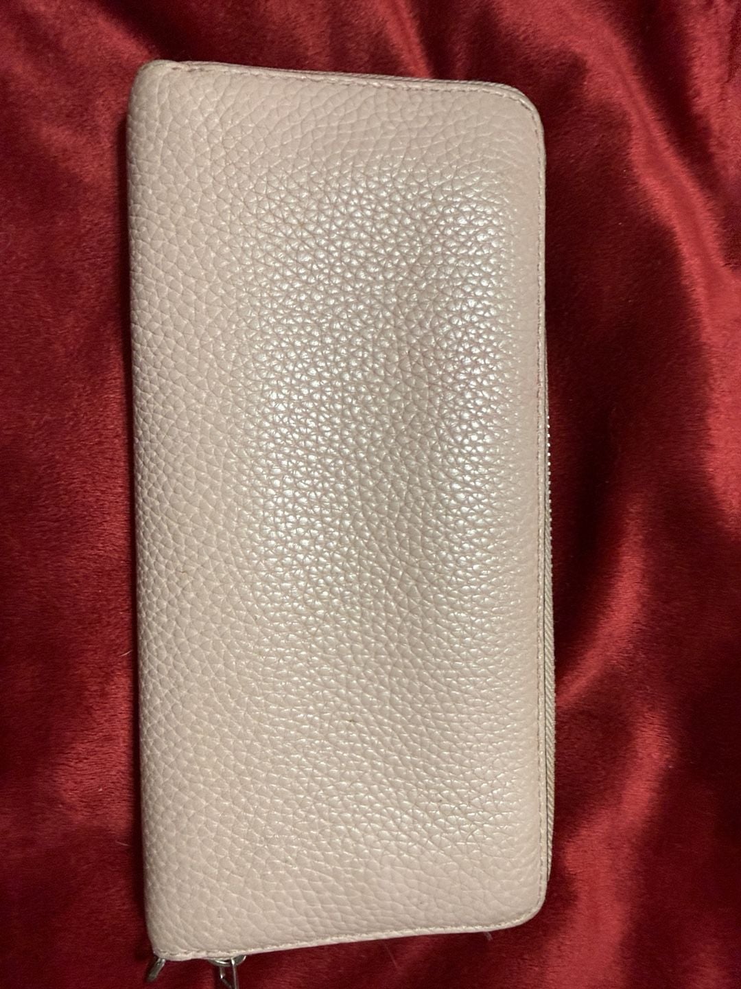 Michael Kors Light Pink Pebbled Leather Zip Around Wallet 4