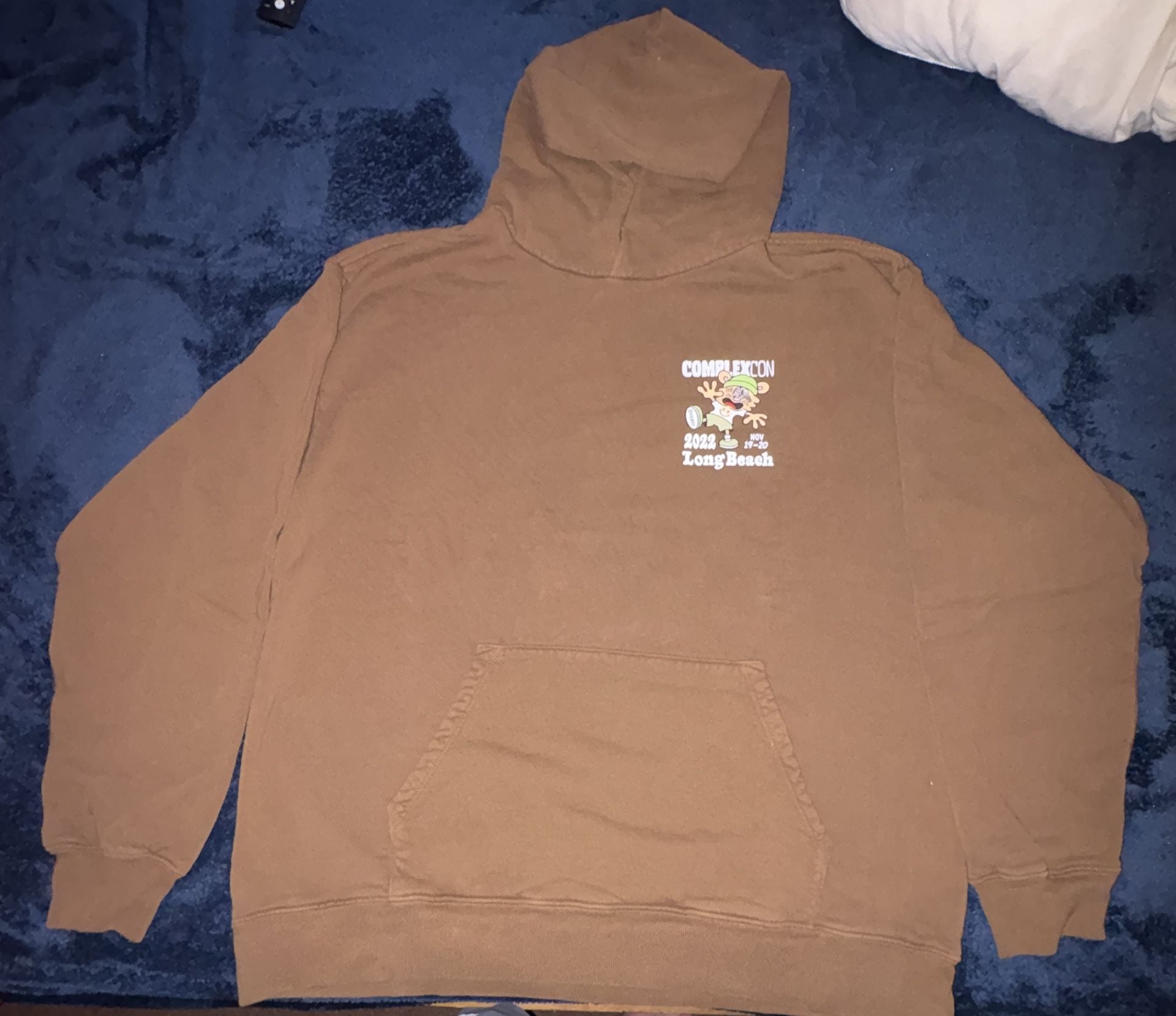 ComplexCon 2022 Long Beach Verdy Brown Hoodie Size XL 3