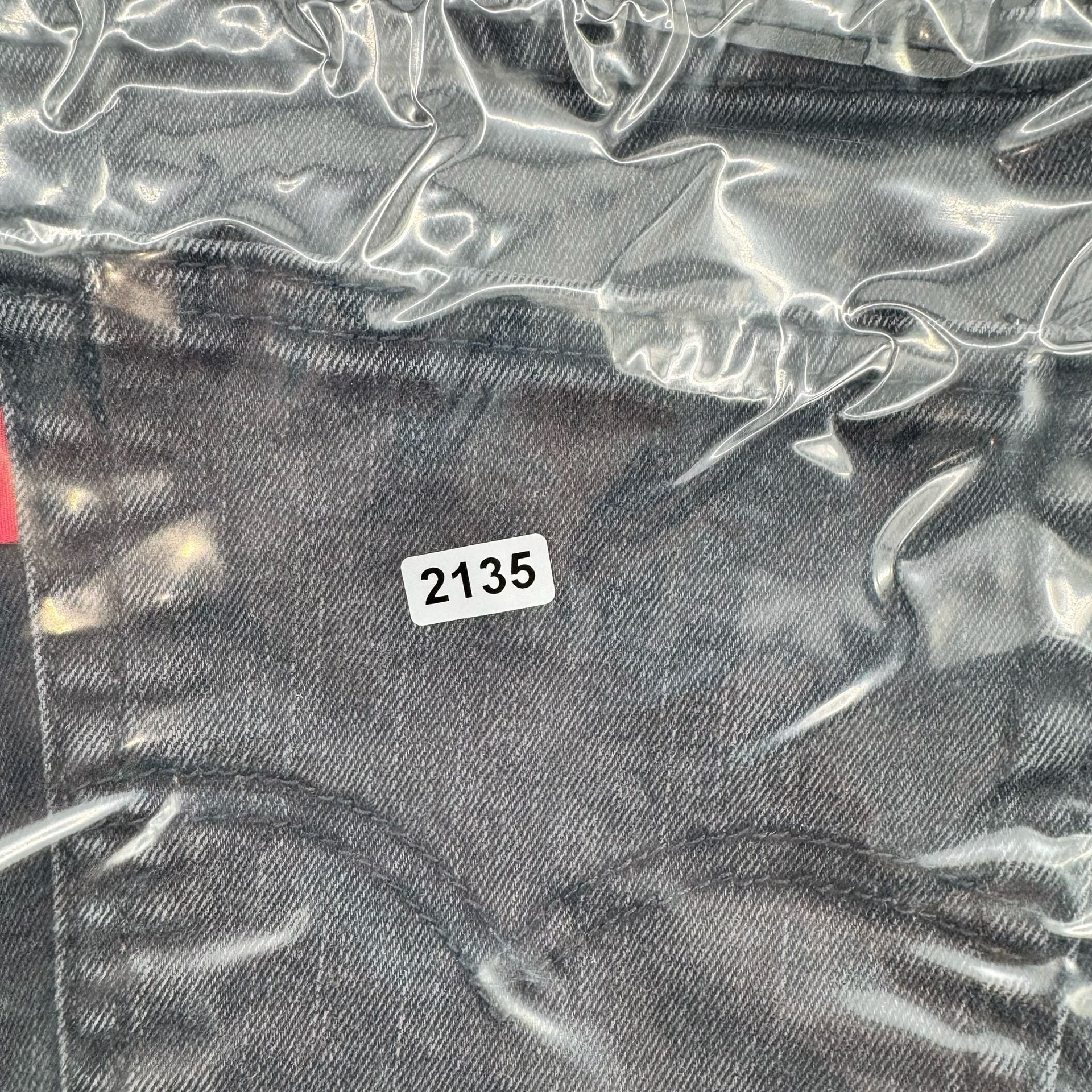 Levi's 514 Slim Straight Jeans 34x32 Black Denim Pre-Owned 7