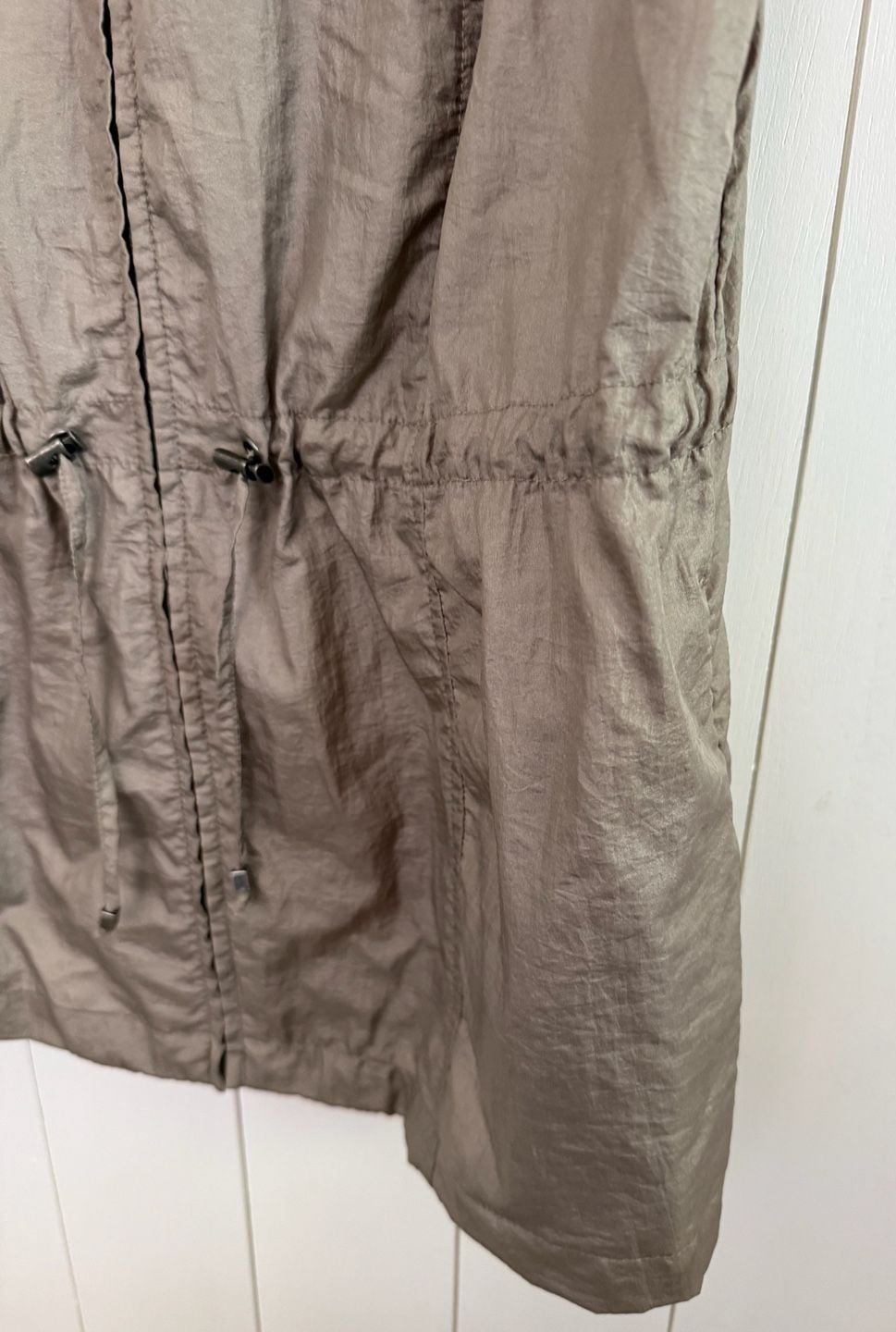 Weekends By Chico's Nylon Size 1 Taupe Utility Vest 4