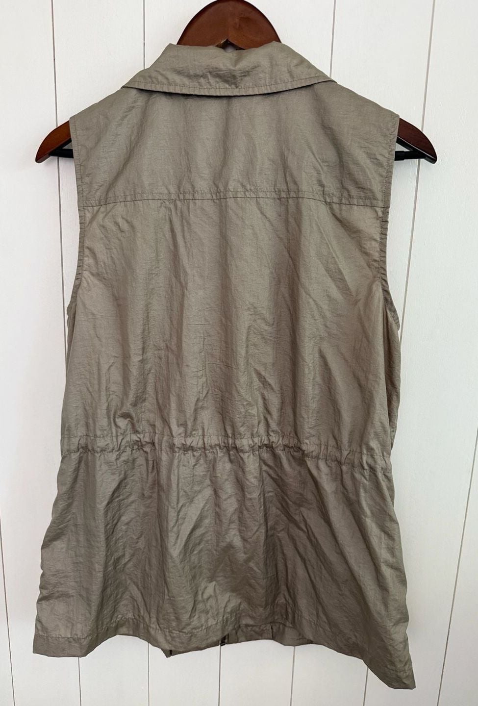Weekends By Chico's Nylon Size 1 Taupe Utility Vest 5
