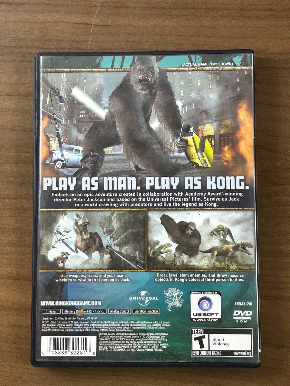 Peter Jackson’s King Kong PS2 PlayStation 2 2005 Complete CIB w/ Manual 3