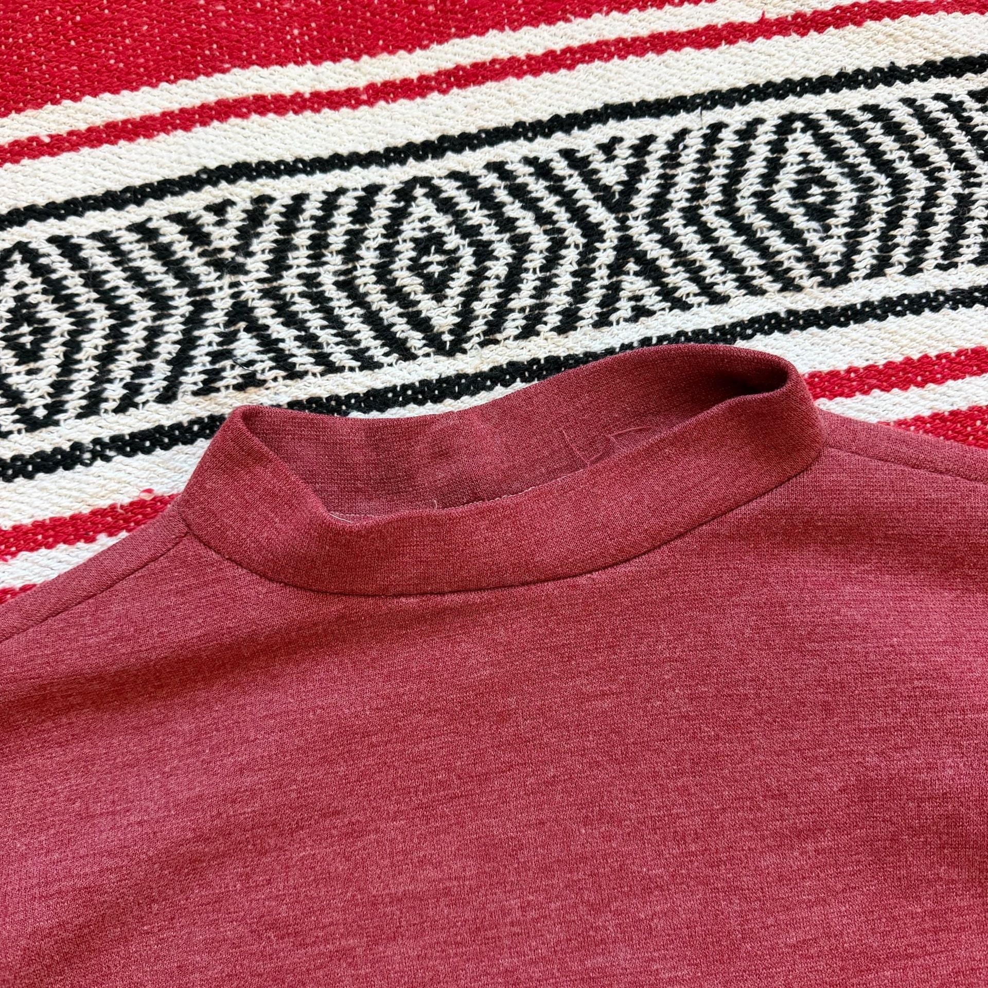 True Vintage 1950s Rough-Sewn Striped Sports Knit Top - Sz L 4