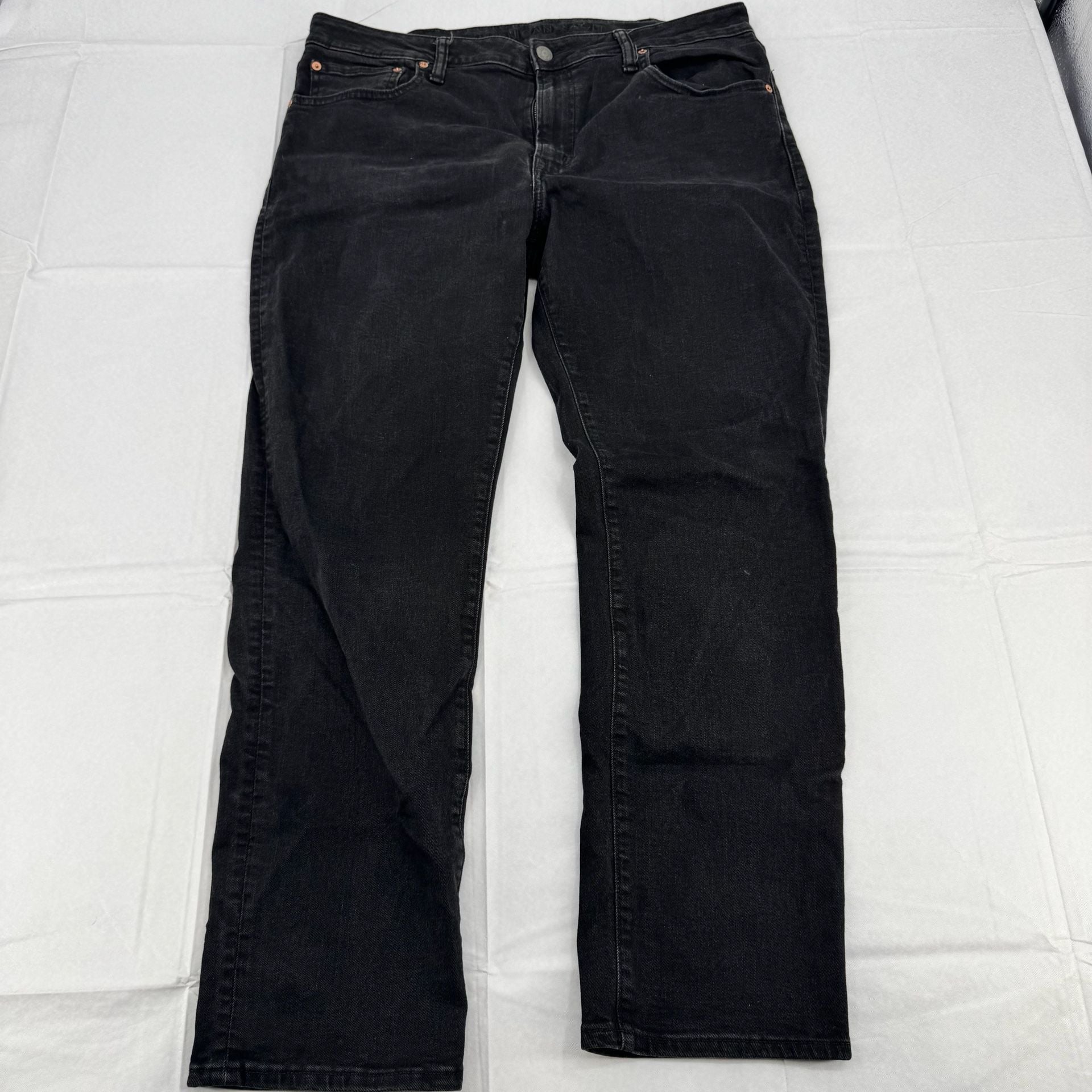 American Eagle Slim Straight Jeans Black Size 33x30 2