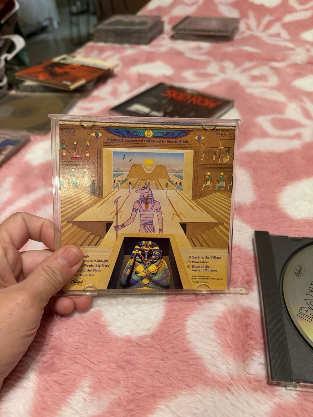 Iron Maiden Powerslave CD Capitol CDP 7 46045 2 DIDX 247 USA Heavy Metal 7