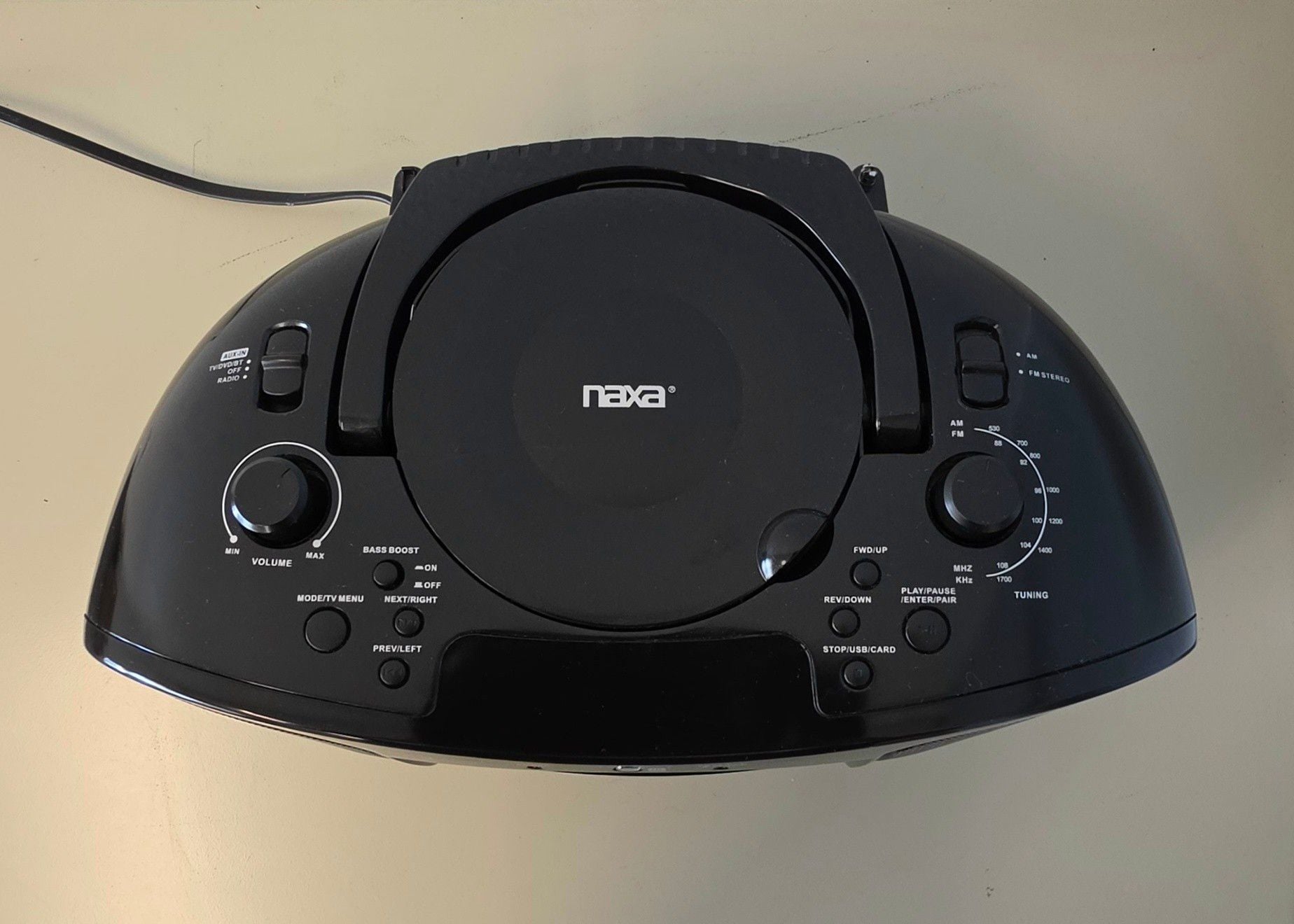Naxa NDL-257 Portable 7 Inch LCD Screen DVD Player Boombox Tested & Works! 543 8