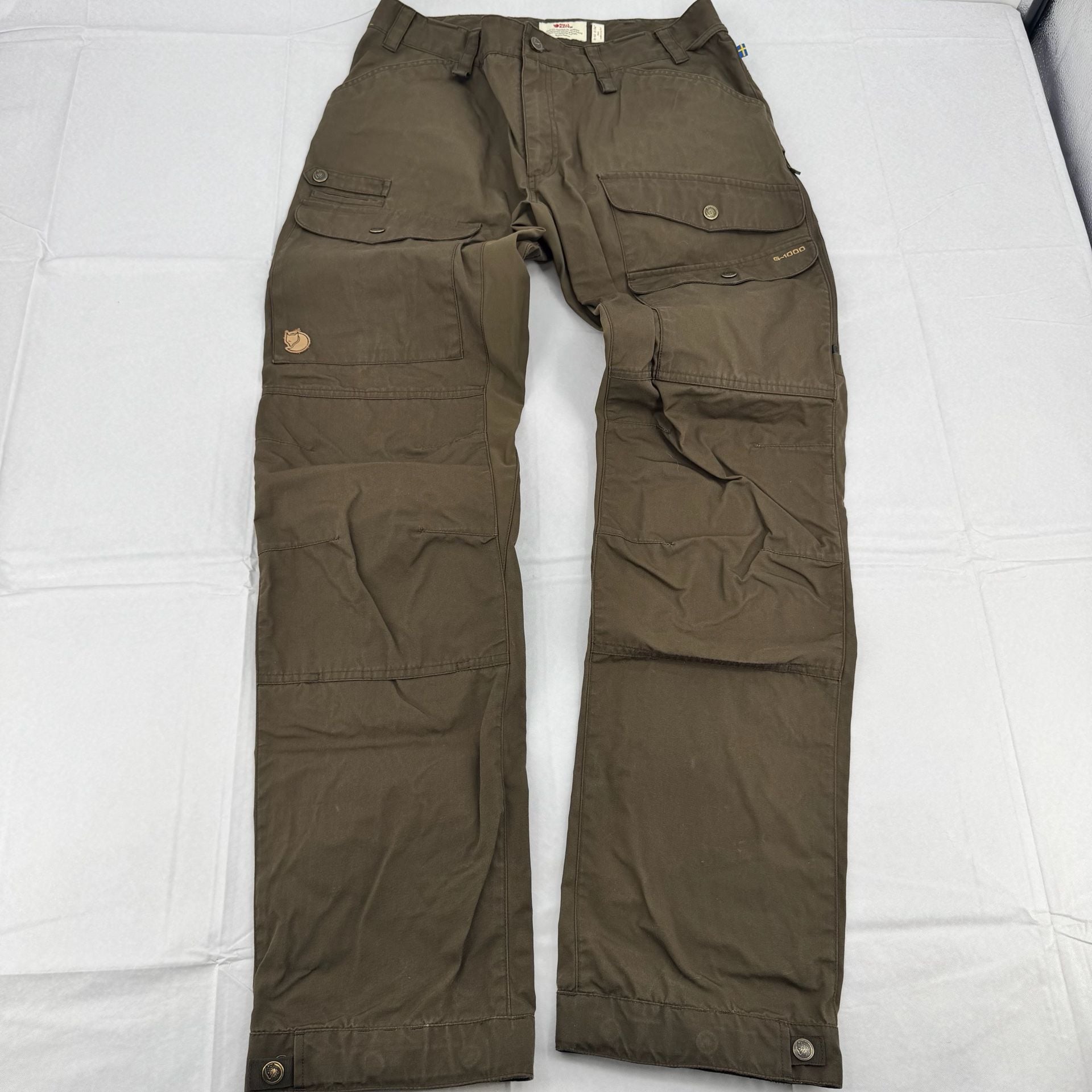 Fjallraven Vidda Pro Trousers Mens EU 50 US 34 Long Brown Hiking Pants 2