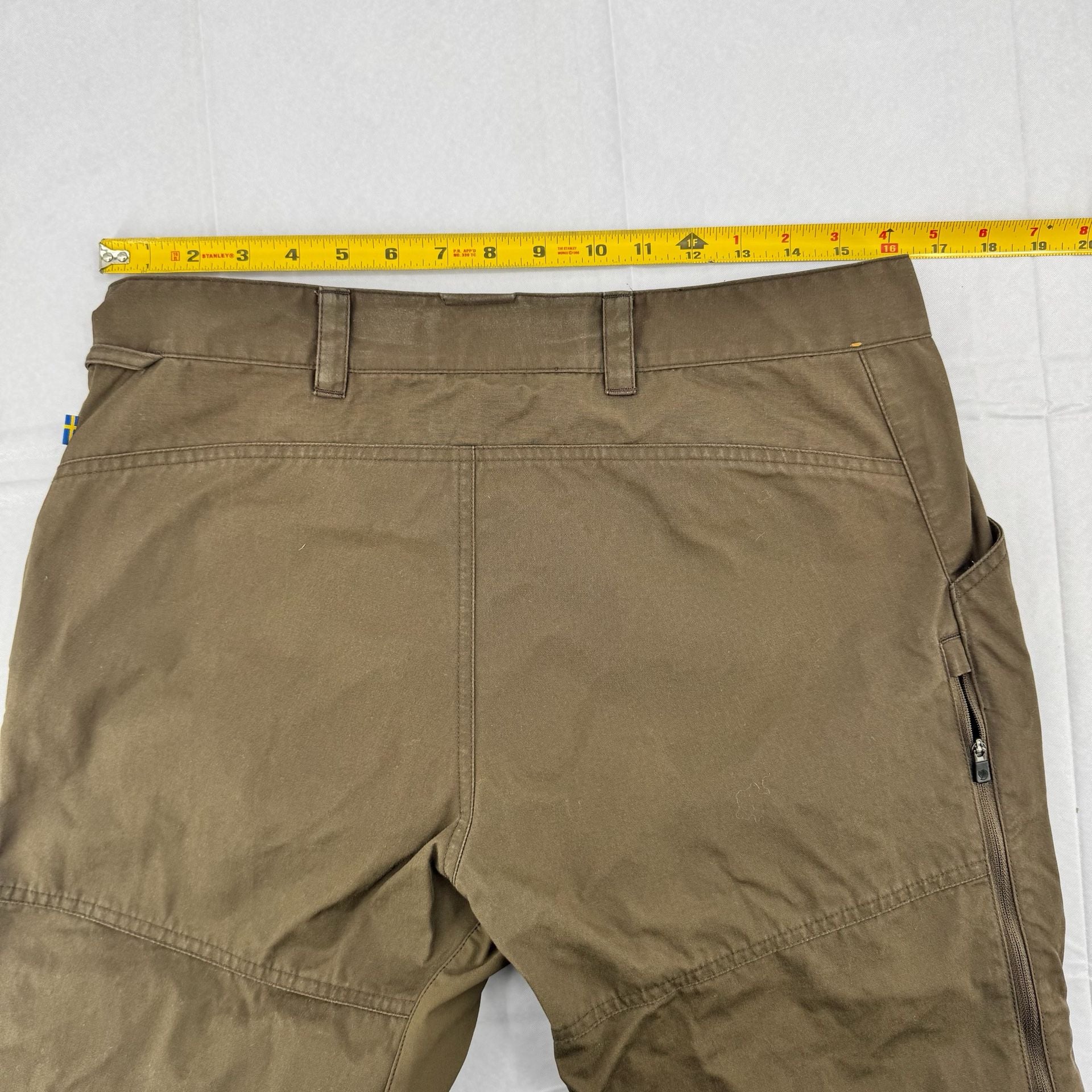 Fjallraven Vidda Pro Trousers Mens EU 50 US 34 Long Brown Hiking Pants 4