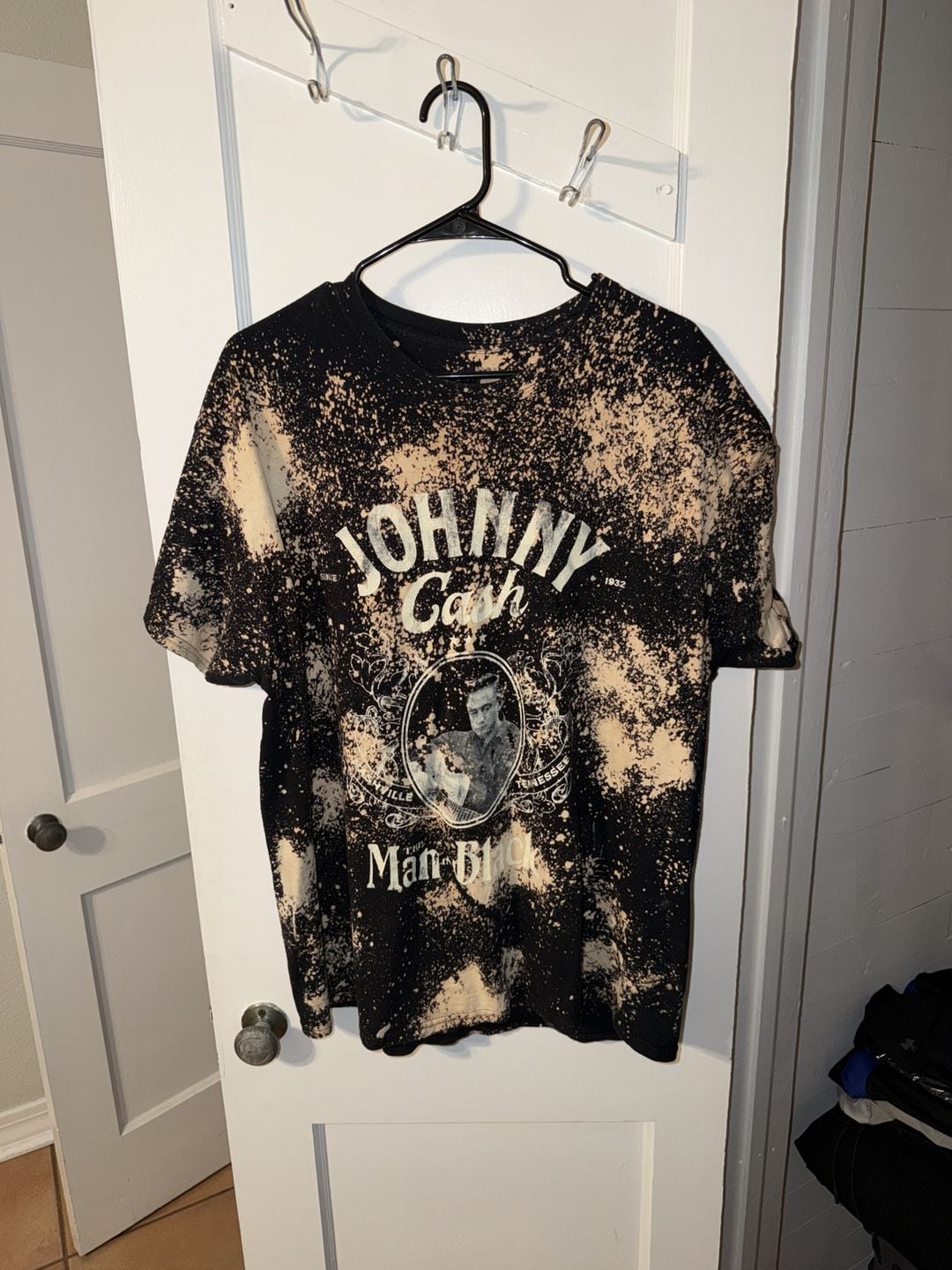 Johnny Cash Bleached Graphic T-Shirt 2