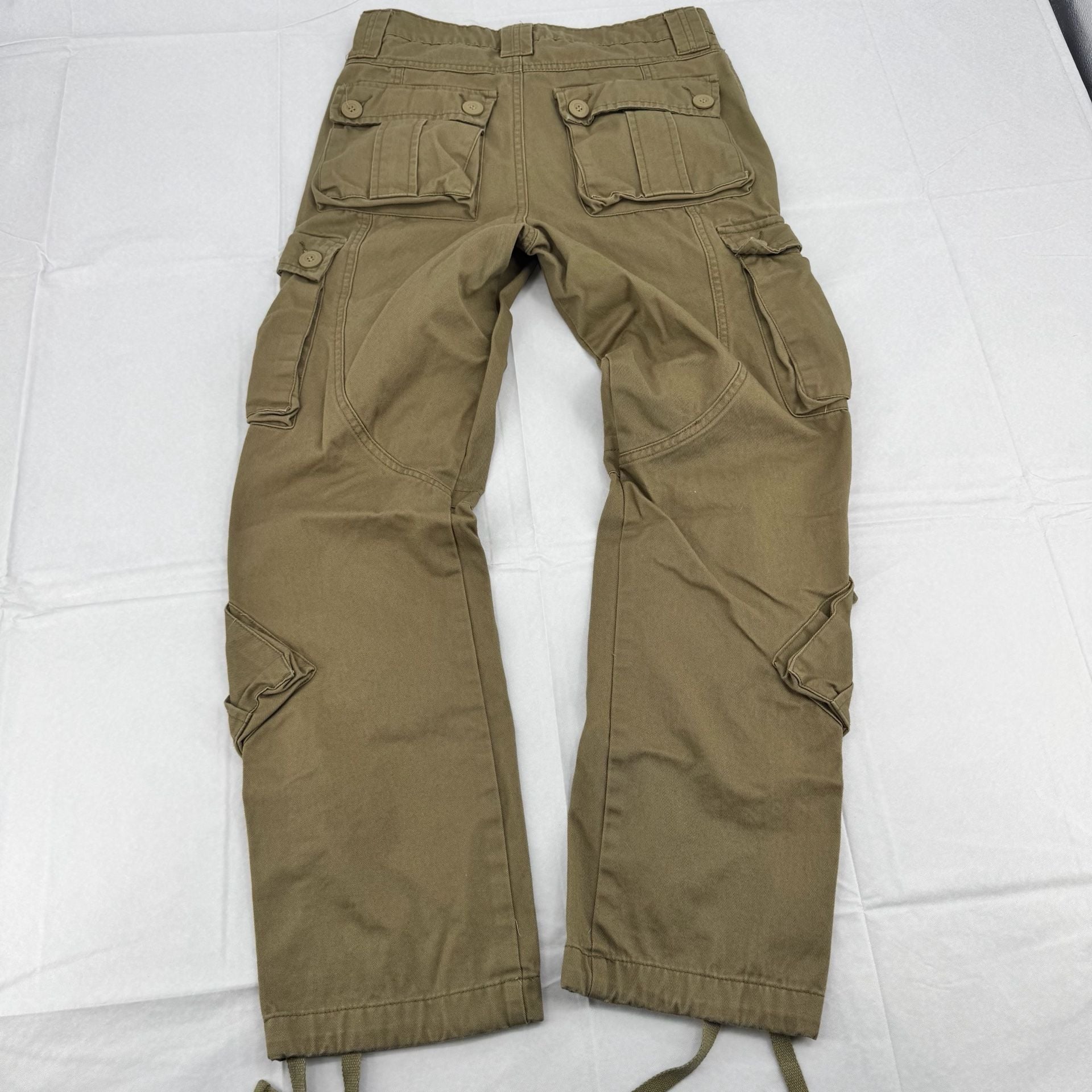Matchstick Cargo Pants Size 30x30 Khaki Cotton Multi Pocket 6
