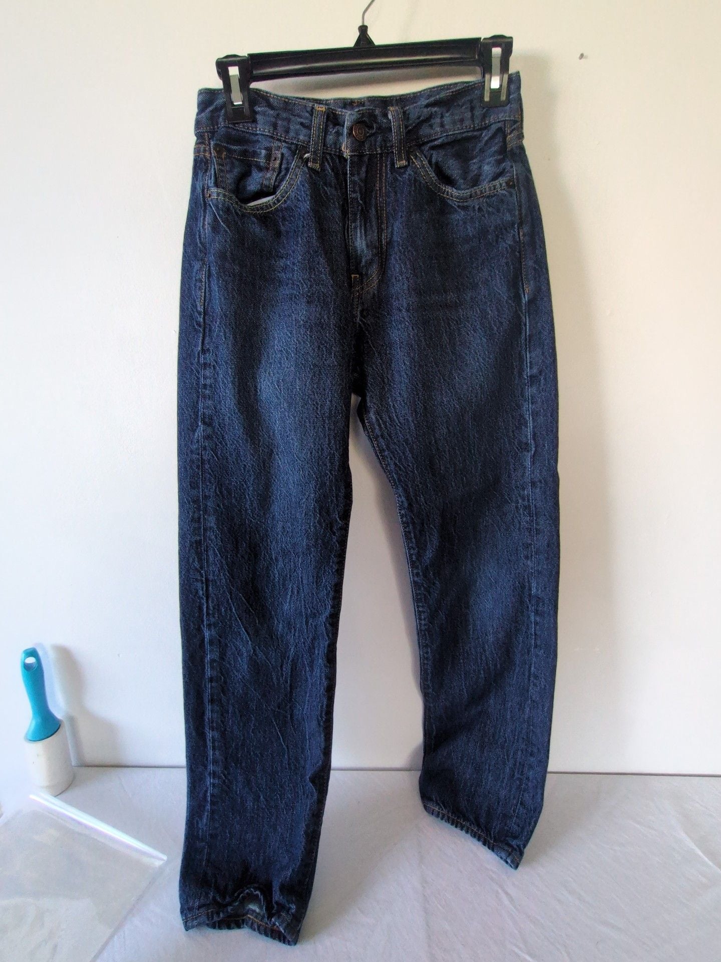 Levi's 514 Straight Jeans 28x30 Dark Wash Denim 2