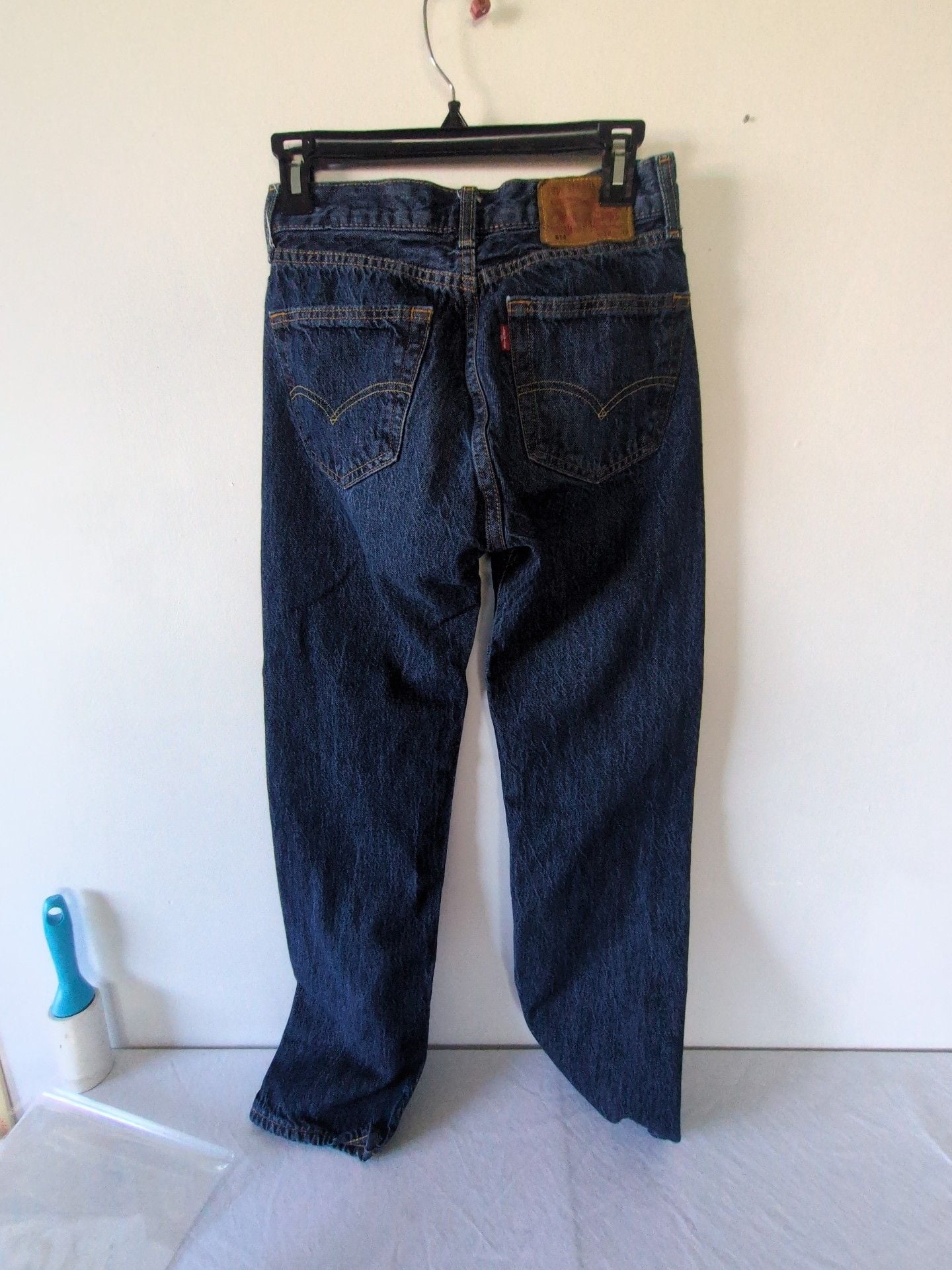 Levi's 514 Straight Jeans 28x30 Dark Wash Denim 3