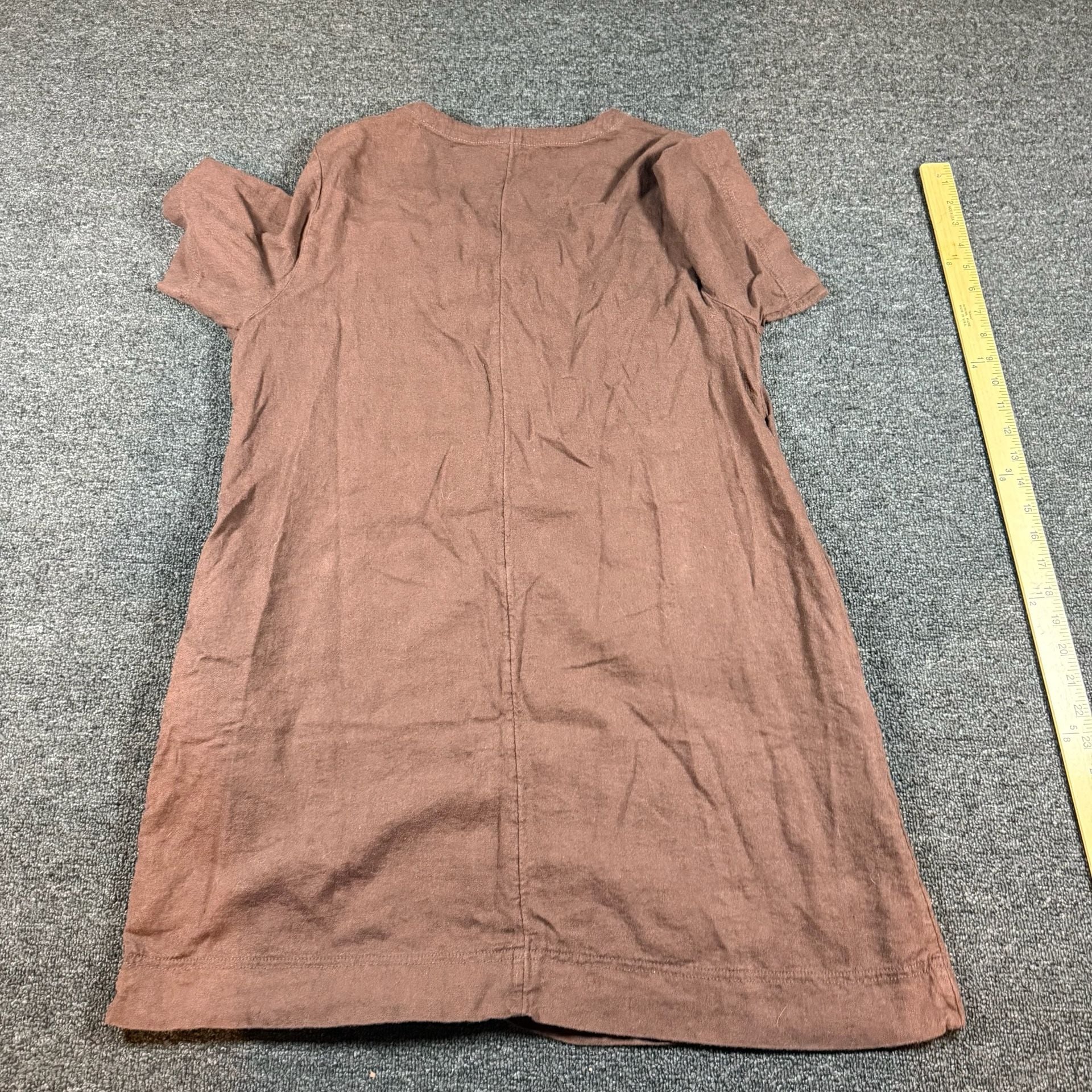 Old Navy Brown V-Neck Tunic Top Size L 6