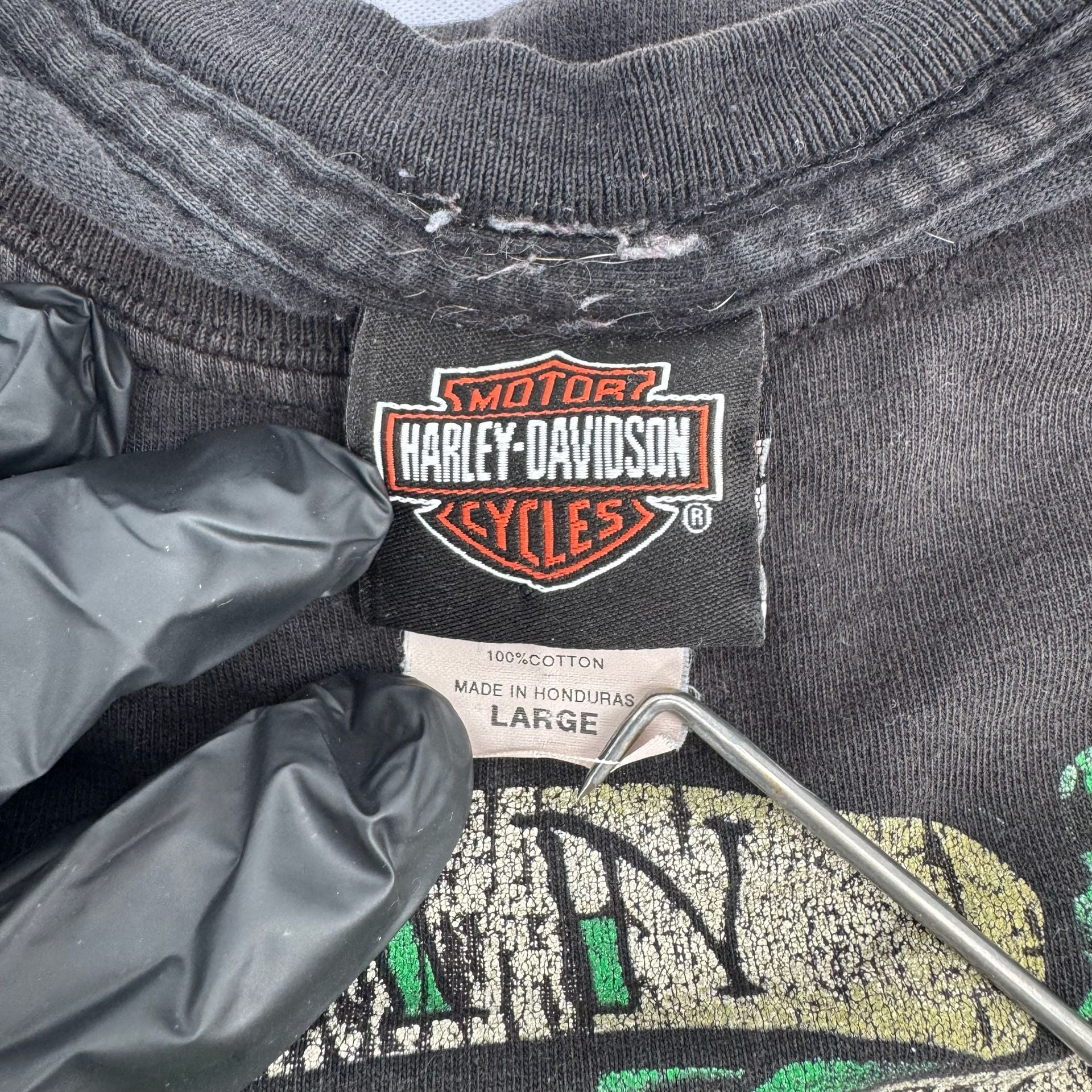 Harley Davidson Dublin T-Shirt Size Large Black Irish Blood American Heart 3