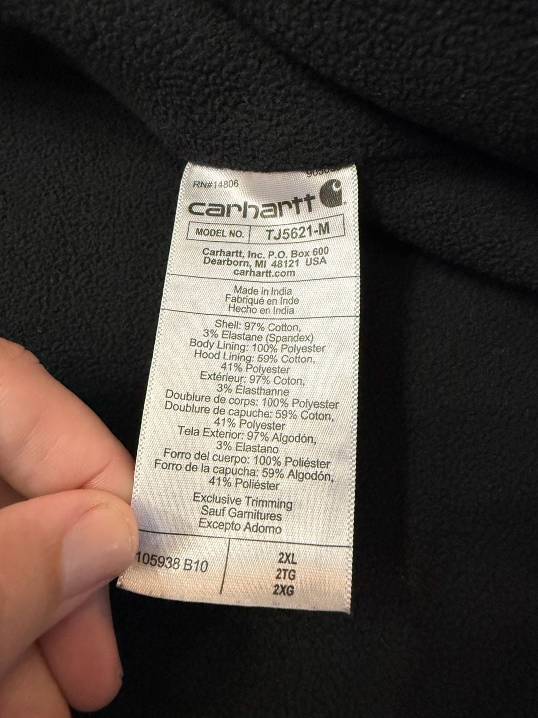 Carhartt Plaid Hooded Shirt Jacket Size 2xl 5