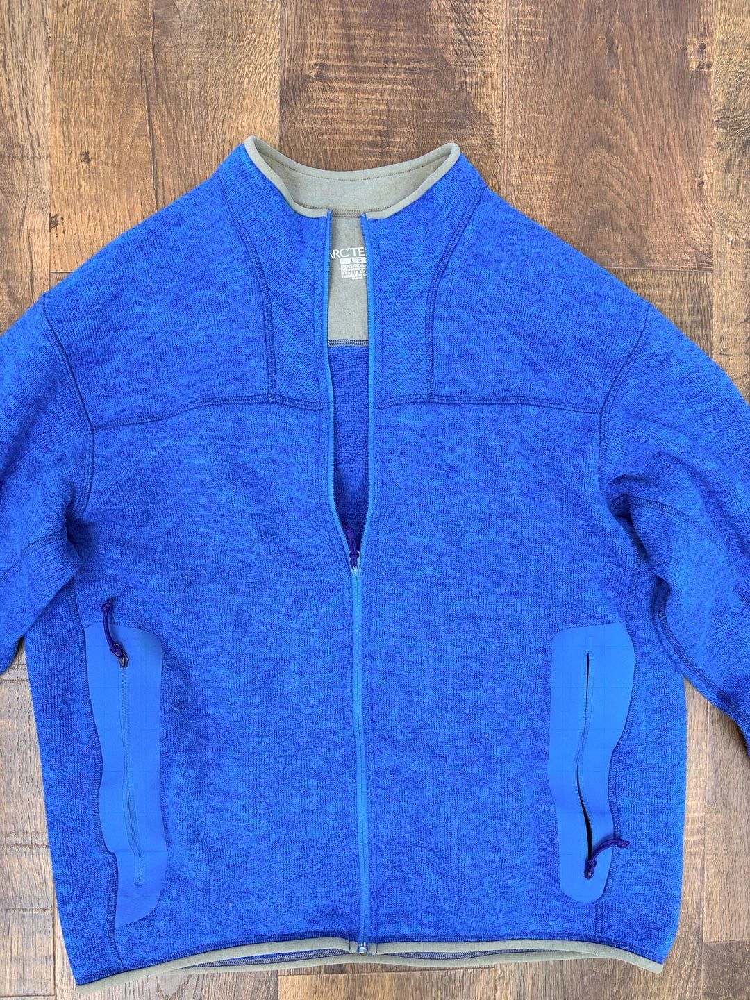 Arc'Teryx Full Zip Fleece Jacket Size L Blue Polartec 3