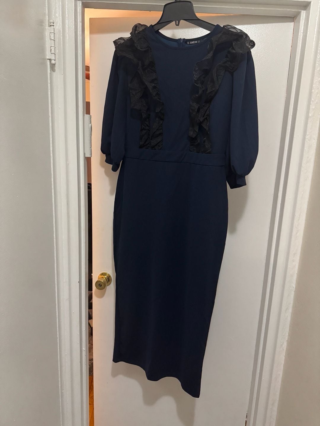 Navy Ruffle Jumpsuit 3