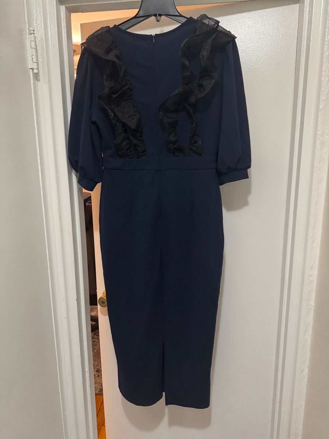 Navy Ruffle Jumpsuit 5