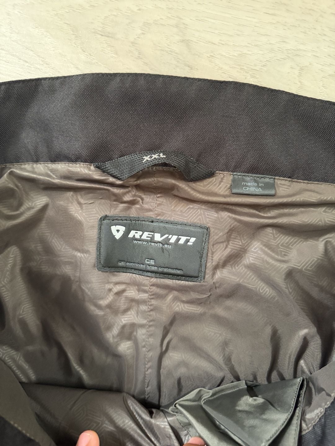 REV'IT! Motorcycle Pants Size XXL Black CE Armor Riding Trousers 3