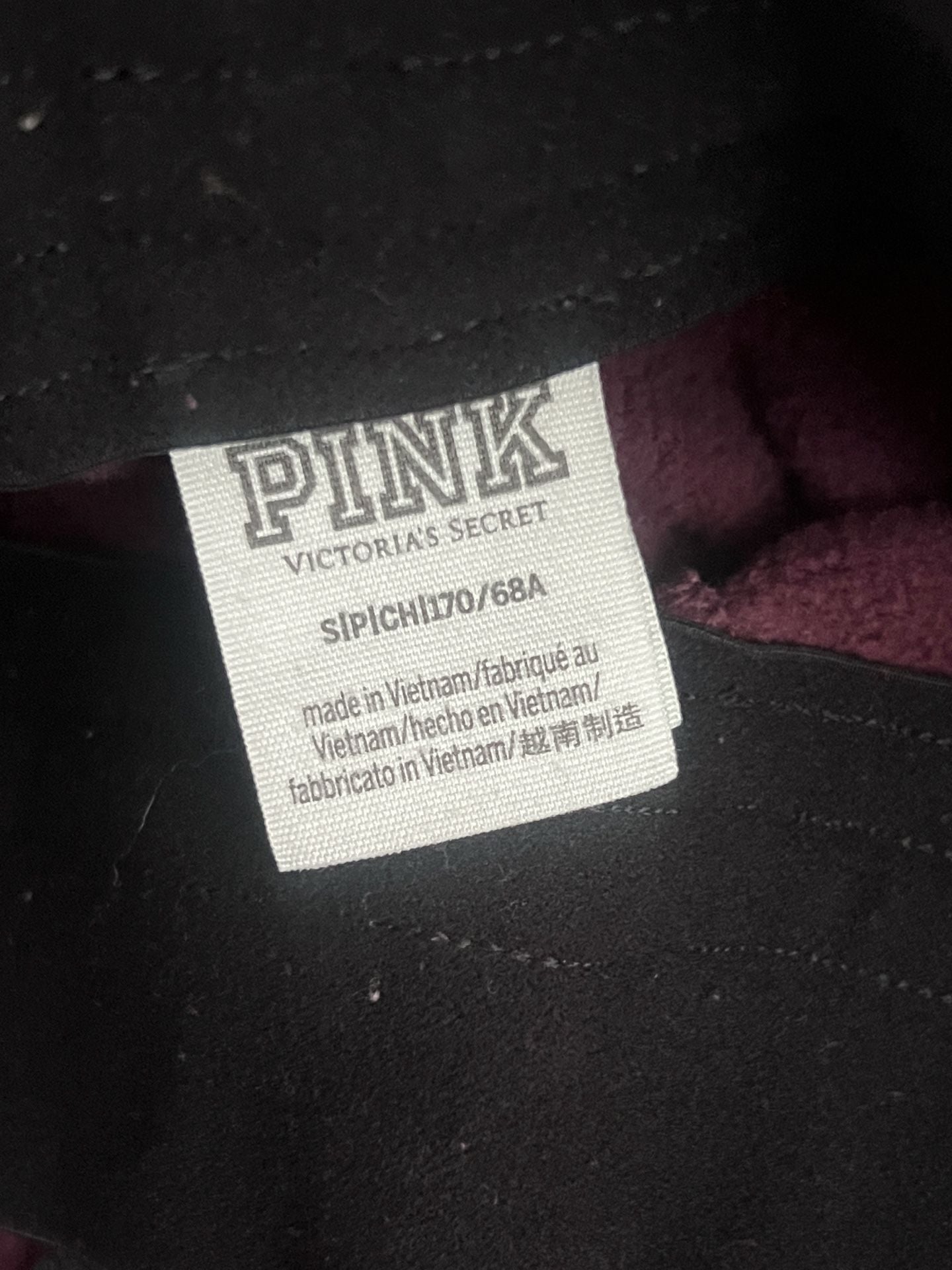 Victoria's Secret Pink Sweatpants Size S Burgundy Logo Joggers 4