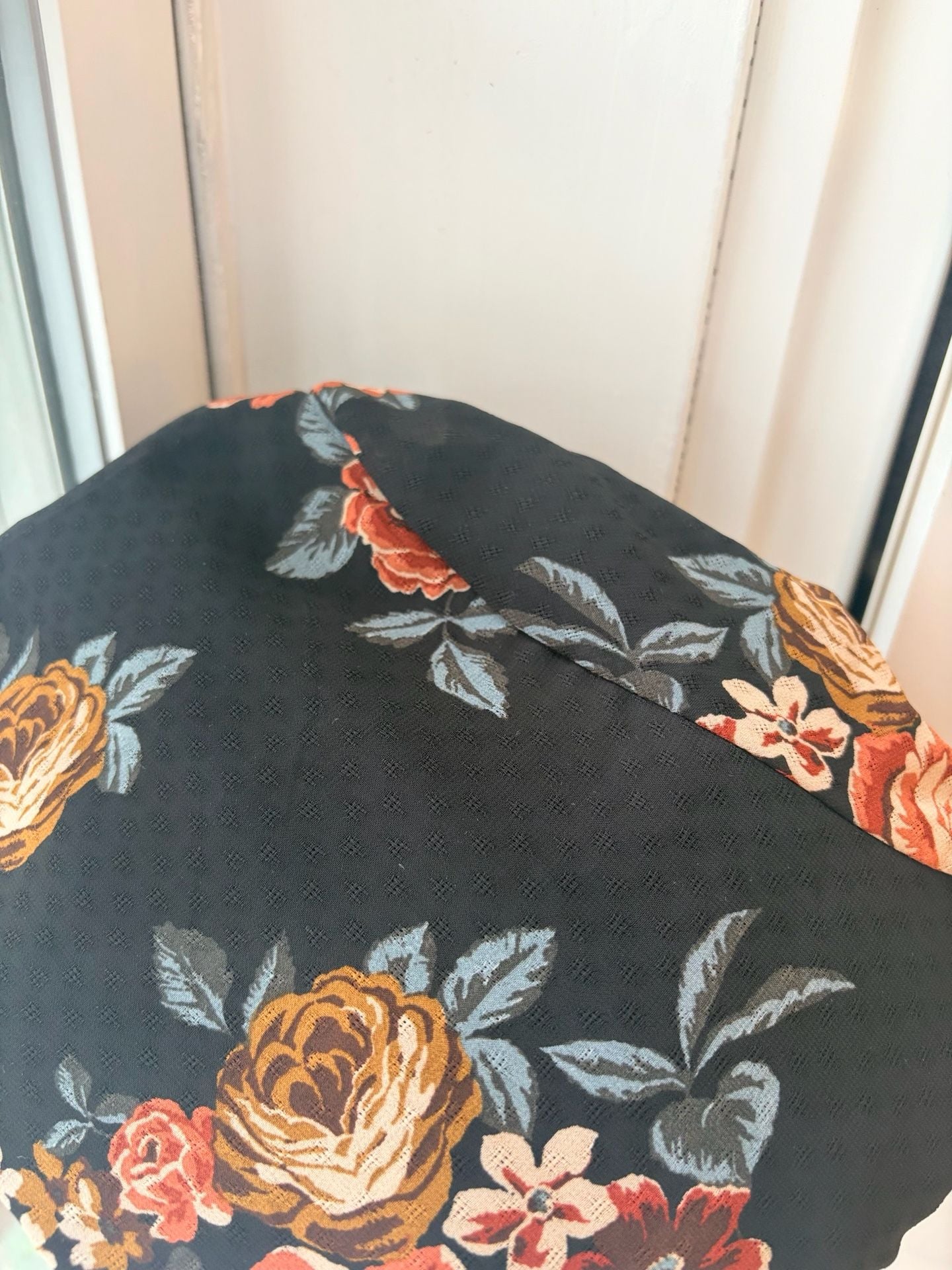 Altar'd State Floral Witchy Boho Dark Romance Flowy Bell Sleeve Peplum 8