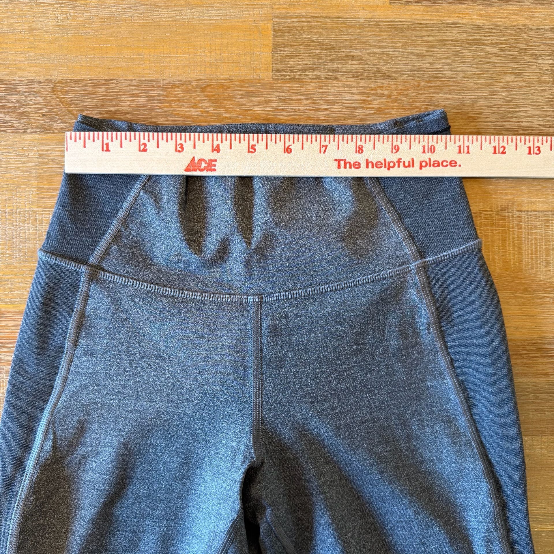 Lululemon Zone In Tight Leggings Grey Heather High Rise Compression Seamless S 4 5