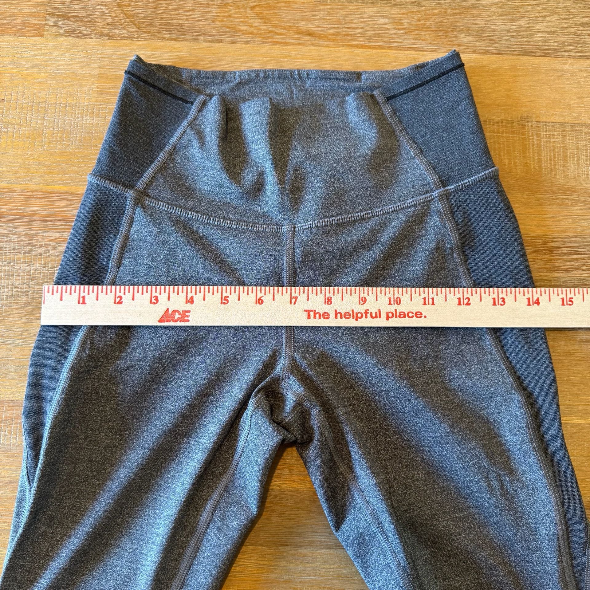 Lululemon Zone In Tight Leggings Grey Heather High Rise Compression Seamless S 4 6