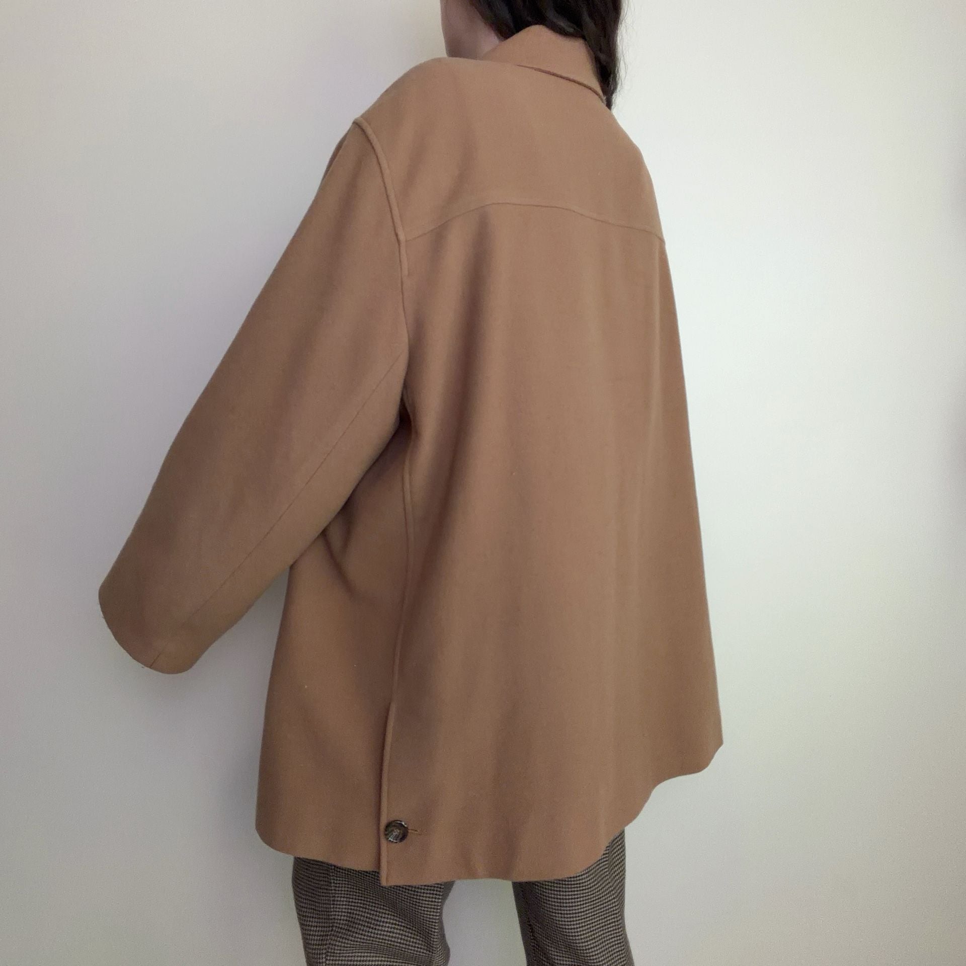 Vintage Plus Size Camel Wool Coat 4