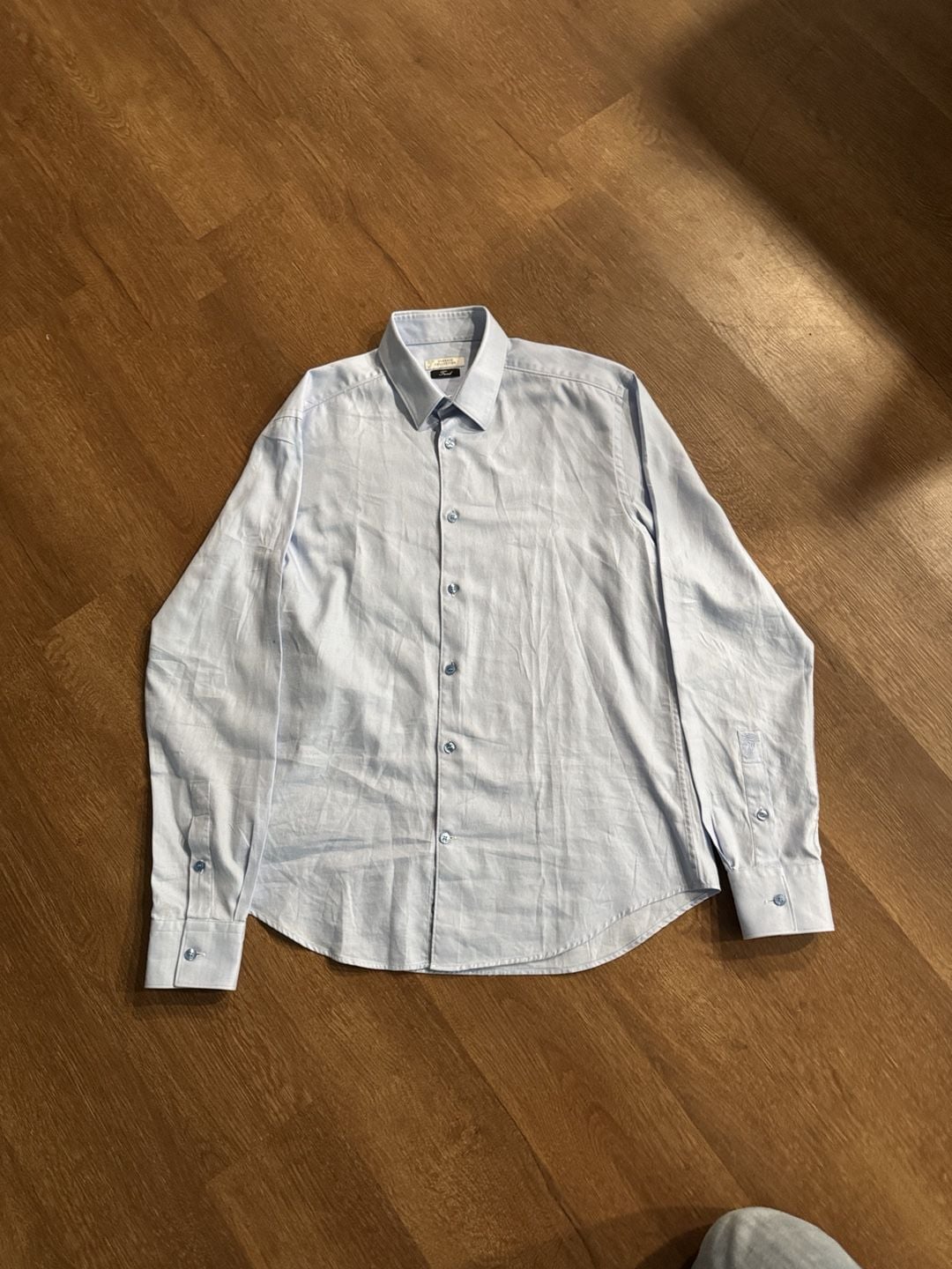 Versace Collection Trend Dress Shirt Light Blue Long Sleeve 2