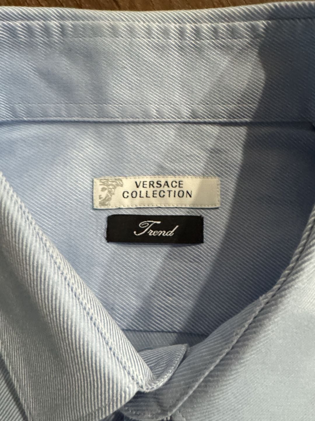 Versace Collection Trend Dress Shirt Light Blue Long Sleeve 3